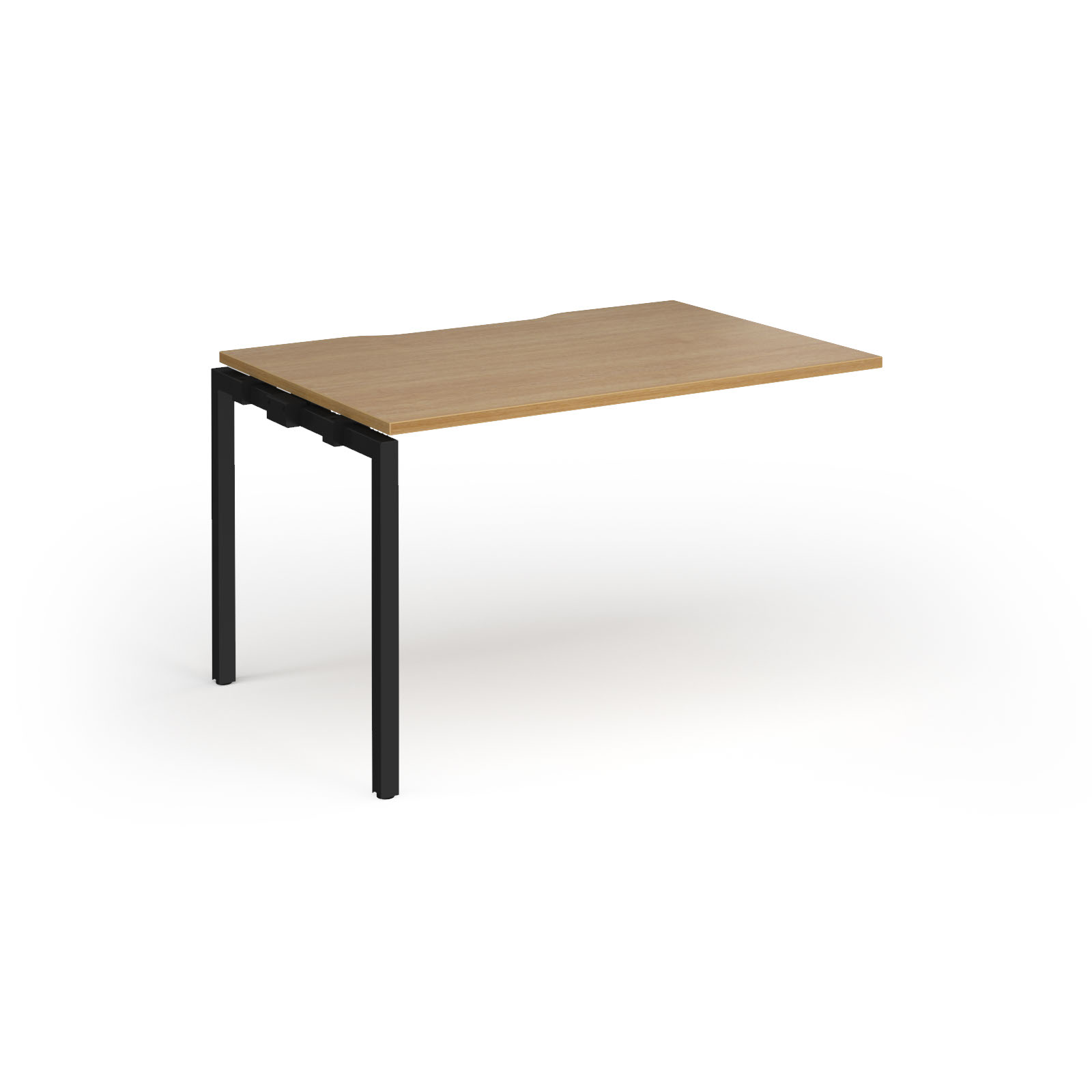 Picture of Connex Goal-Post 1200 x 800 x 725mm Single Add On Bay - Black Frame / Oak Top