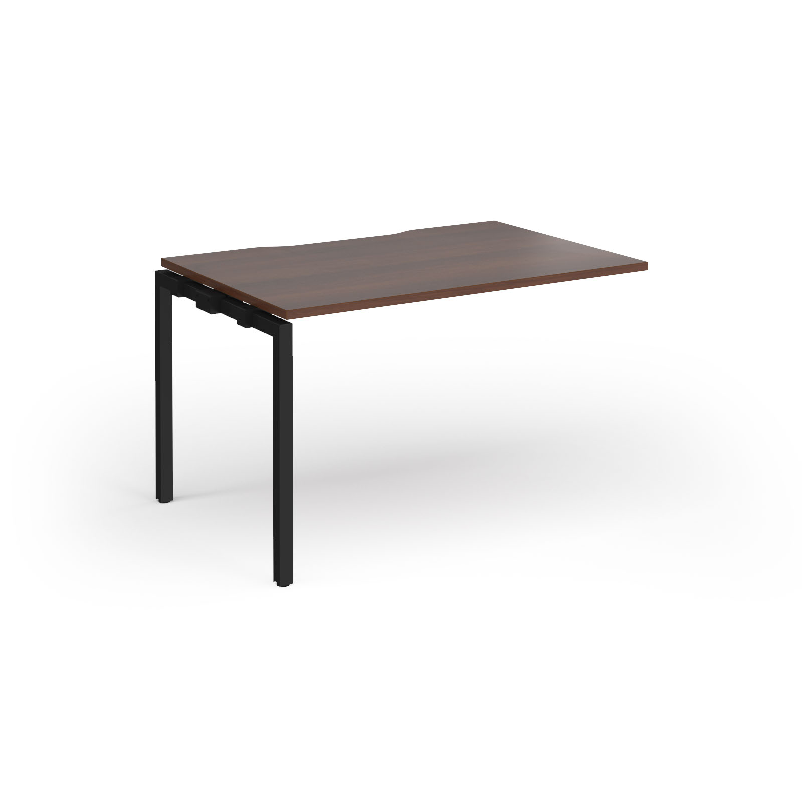 Picture of Connex Goal-Post 1200 x 800 x 725mm Single Add On Bay - Black Frame / Walnut Top