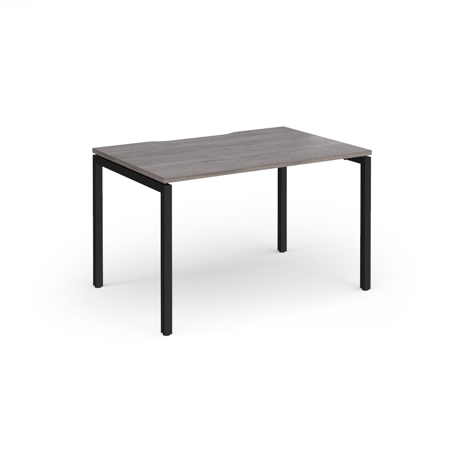 Picture of Connex Goal-Post 1200 x 800 x 725mm Single Desk - Black Frame / Grey Oak Top