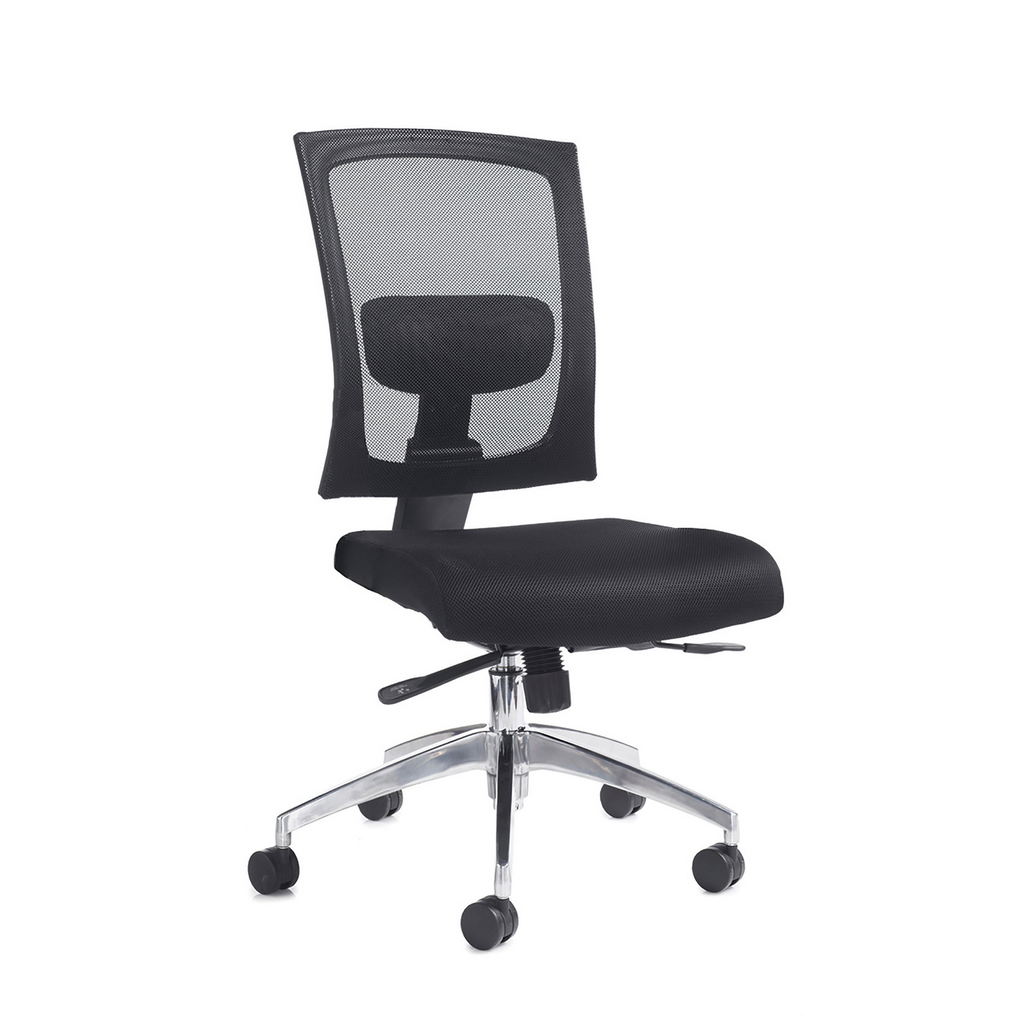 Picture of Gemini mesh task chair with no arms - black
