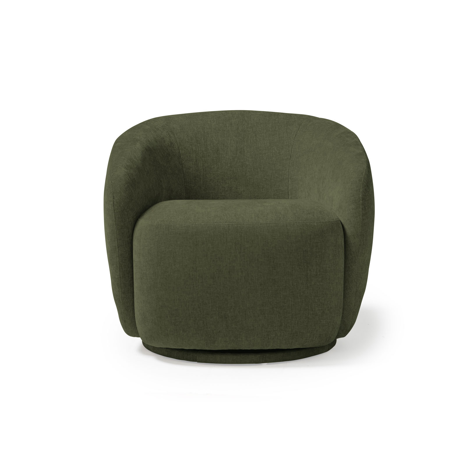 Picture of Grace single swivel club chair in olive green
