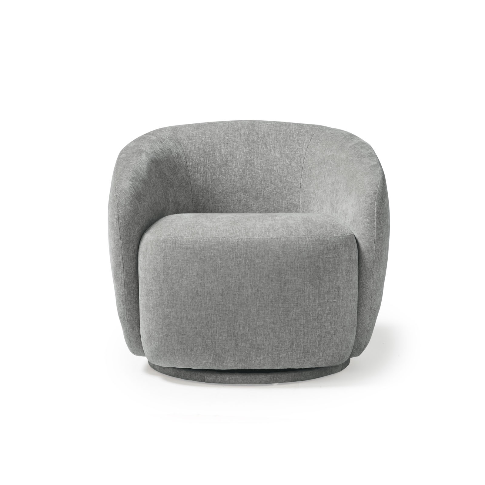 Picture of Grace single swivel club chair in Warm grey