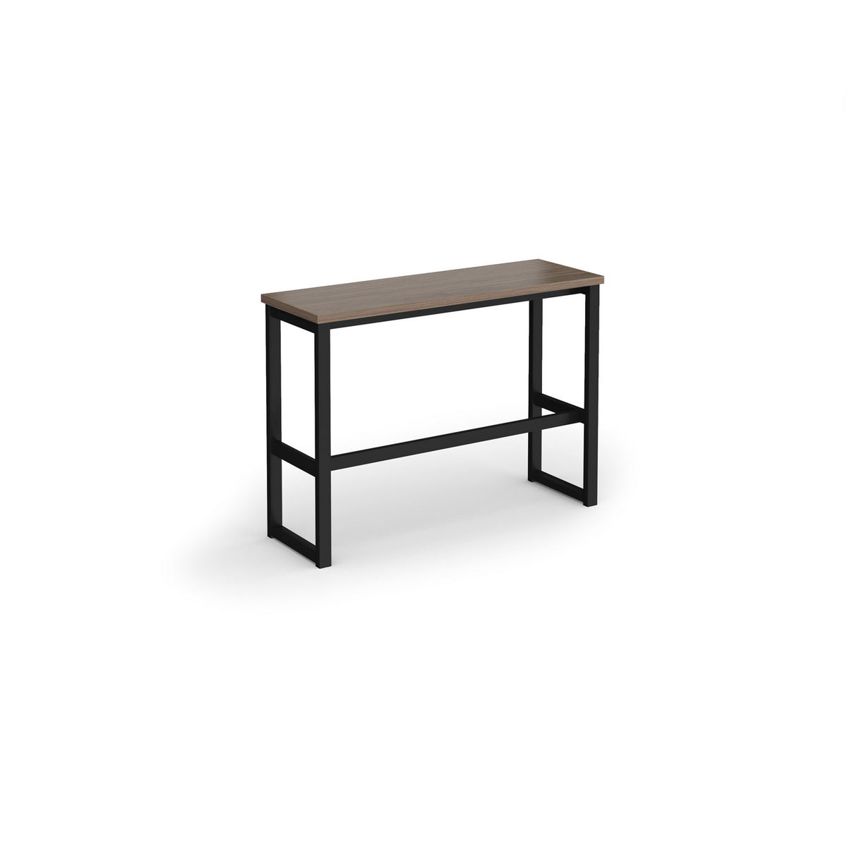 Picture of Otto Poseur benching solution high bench 1050mm wide - black frame, Barcelona walnut top