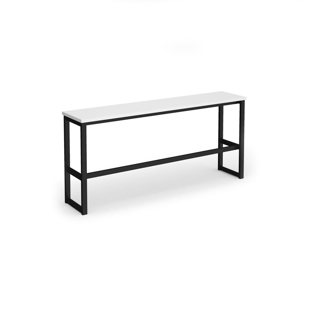 Picture of Otto Poseur benching solution high bench 1650mm wide - black frame, white top