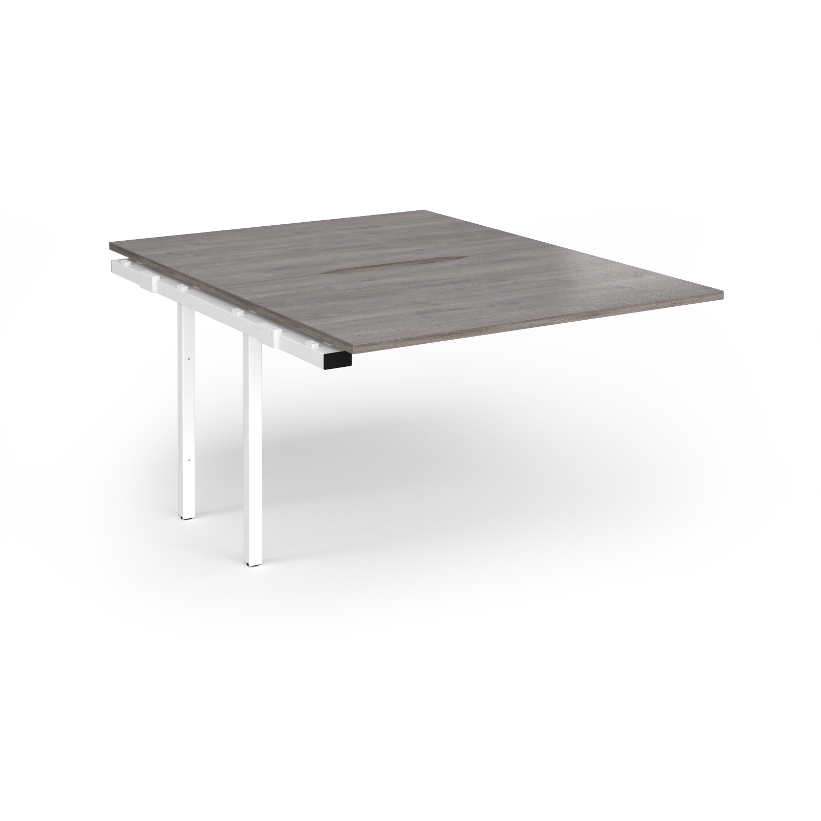 Picture of Connex Plus O Frame 1200 x 1600 x 725mm Back to Back Add On Bay - White Frame / Grey Oak Top