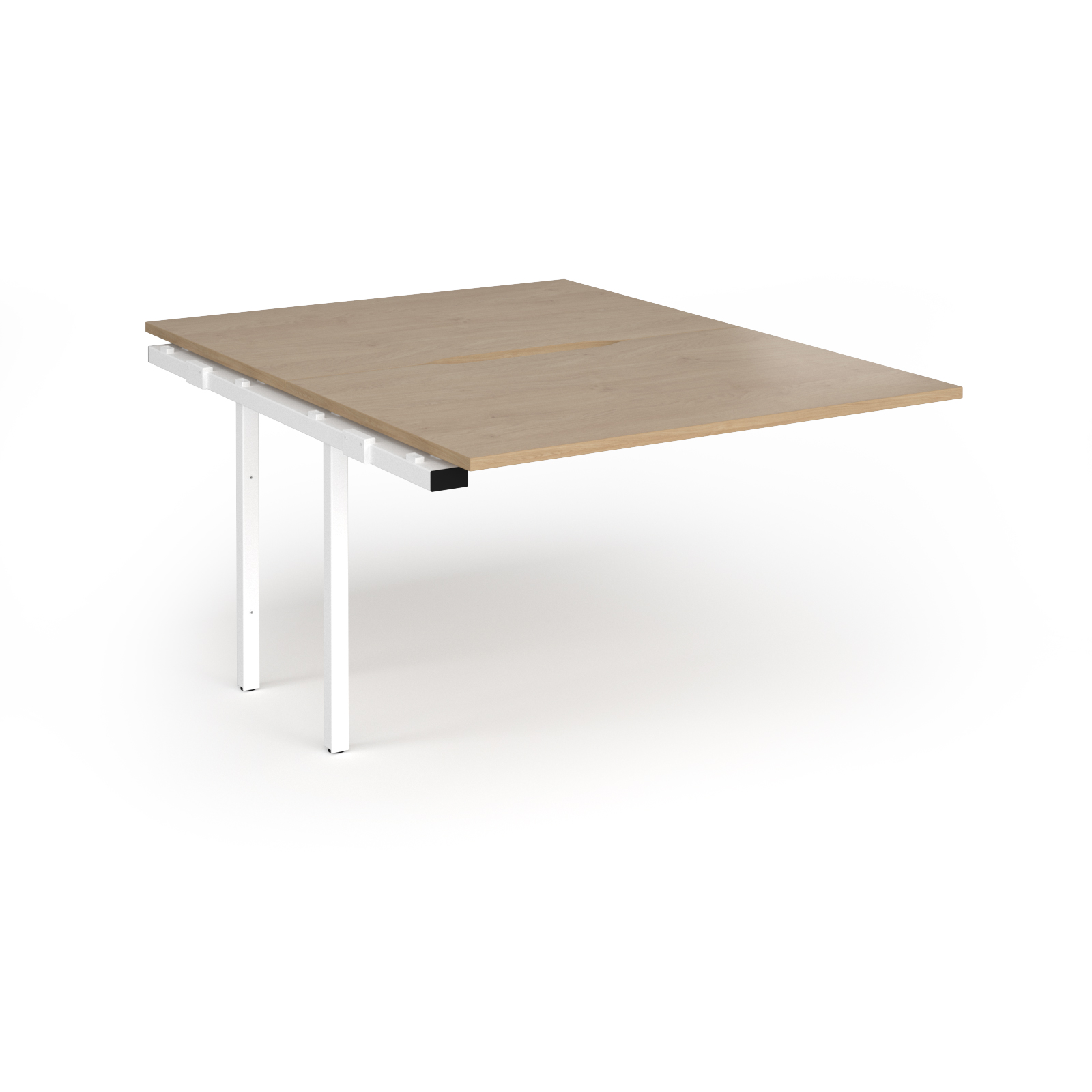 Picture of Connex Plus O Frame 1200 x 1600 x 725mm Back to Back Add On Bay - White Frame / Kendal Oak Top