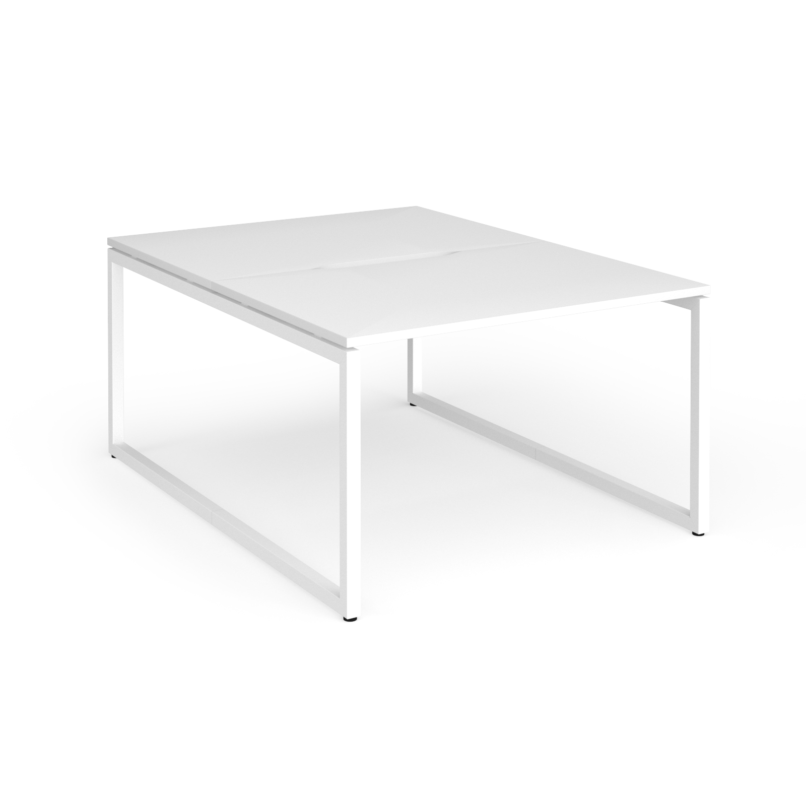 Picture of Connex Plus O Frame 1200 x 1600 x 725mm Back to Back Desk ( 2 x 1200mm ) - White Frame / White Top