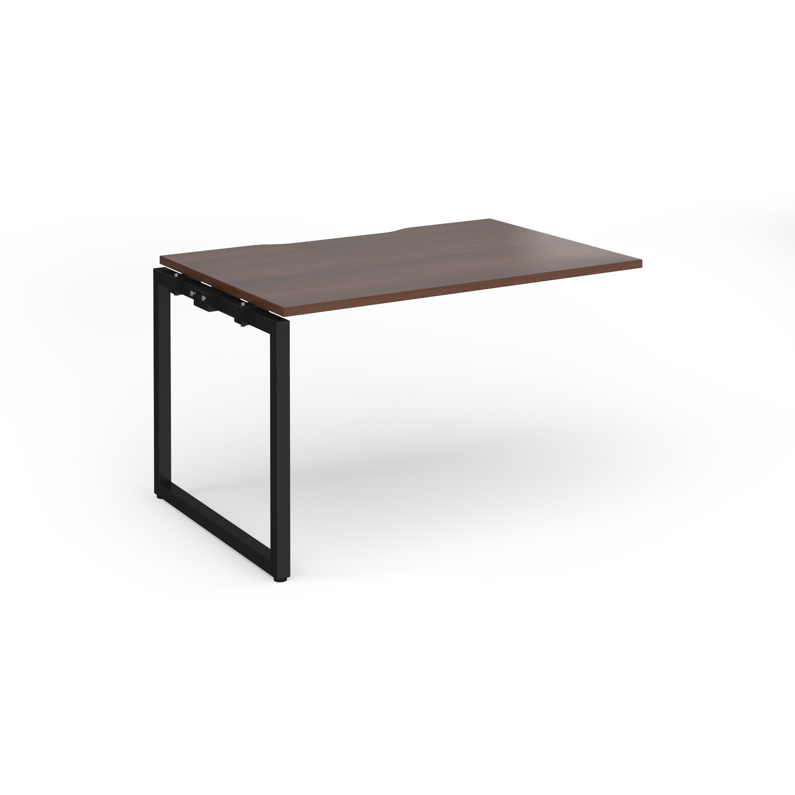 Picture of Connex Plus O Frame 1200 x 800 x 725mm Single Add On Bay - Black Frame / Walnut Top