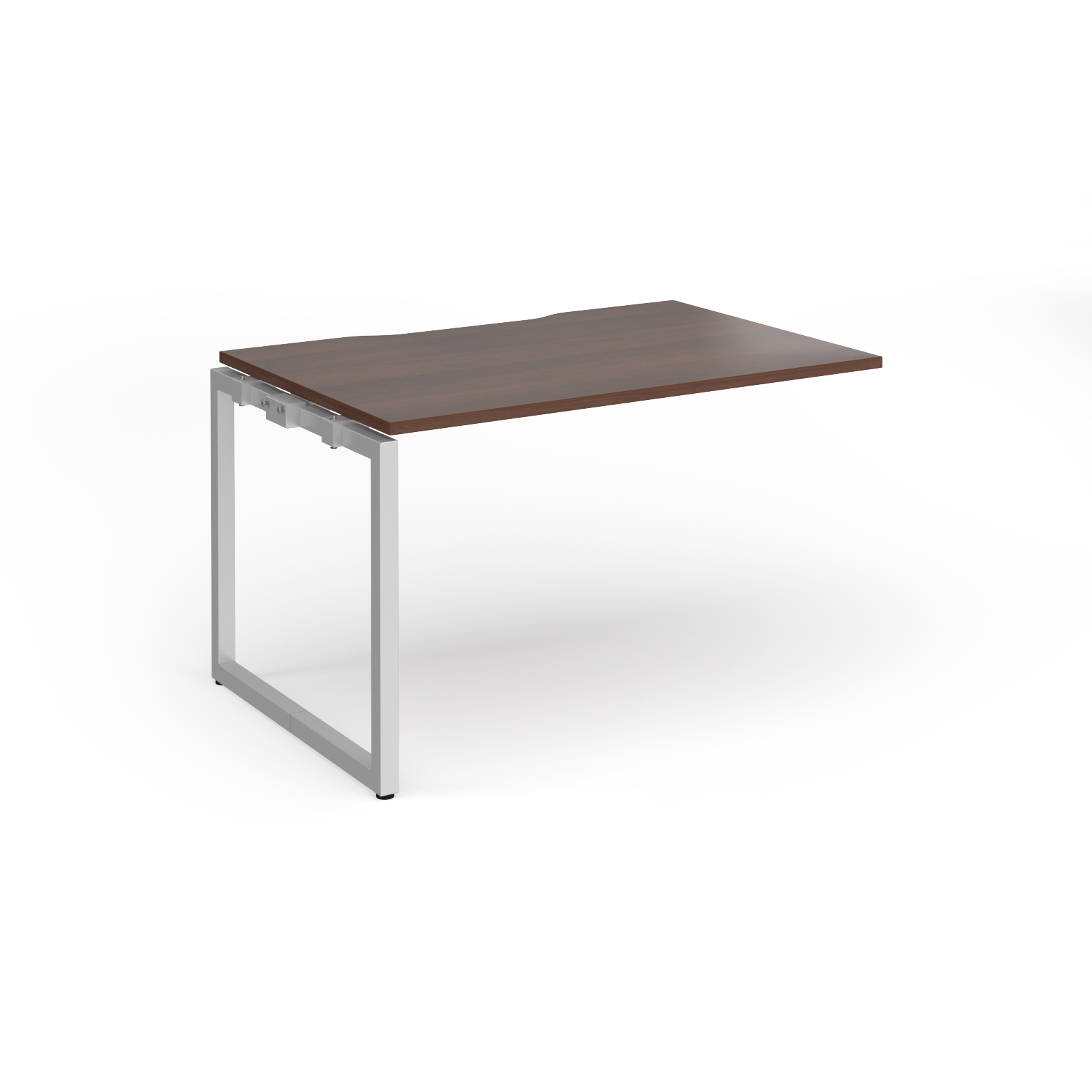 Picture of Connex Plus O Frame 1200 x 800 x 725mm Single Add On Bay - Silver Frame / Walnut Top