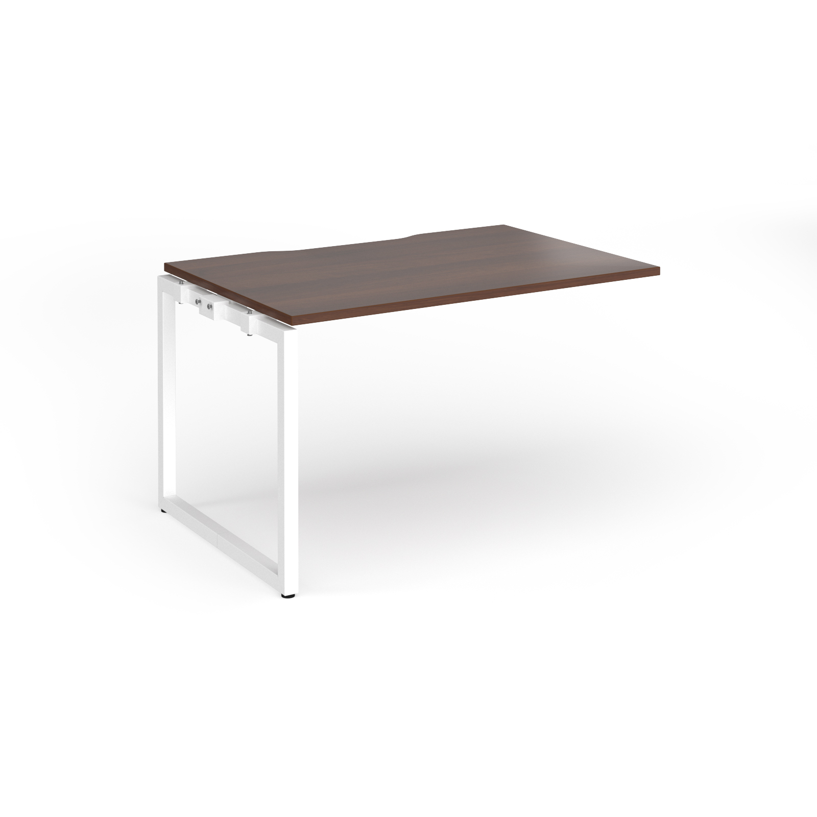 Picture of Connex Plus O Frame 1200 x 800 x 725mm Single Add On Bay - White Frame / Walnut Top