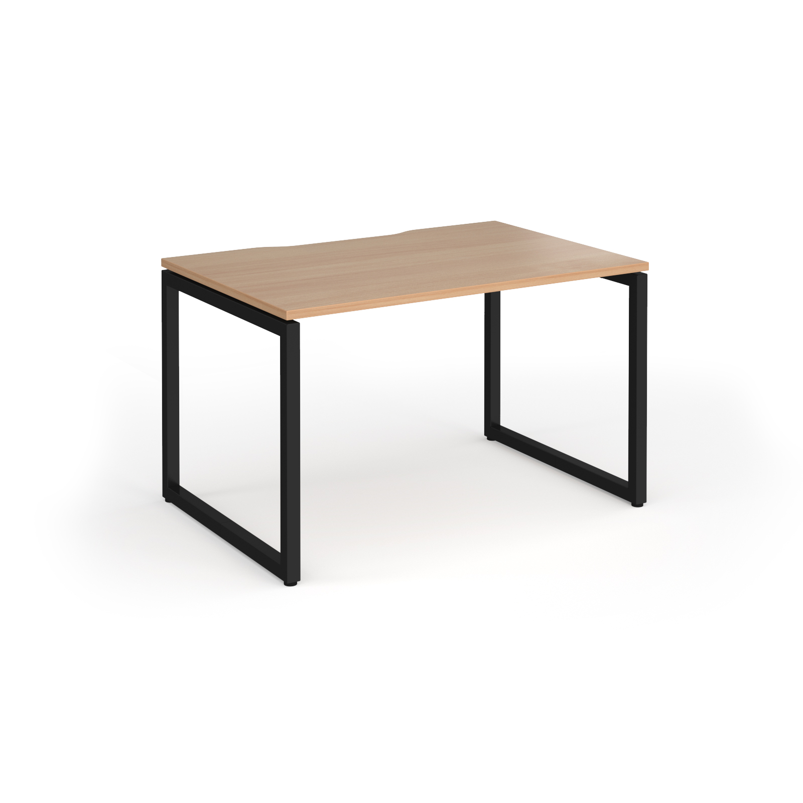 Picture of Connex Plus O Frame 1200 x 800 x 725mm Single Desk - Black Frame / Beech Top