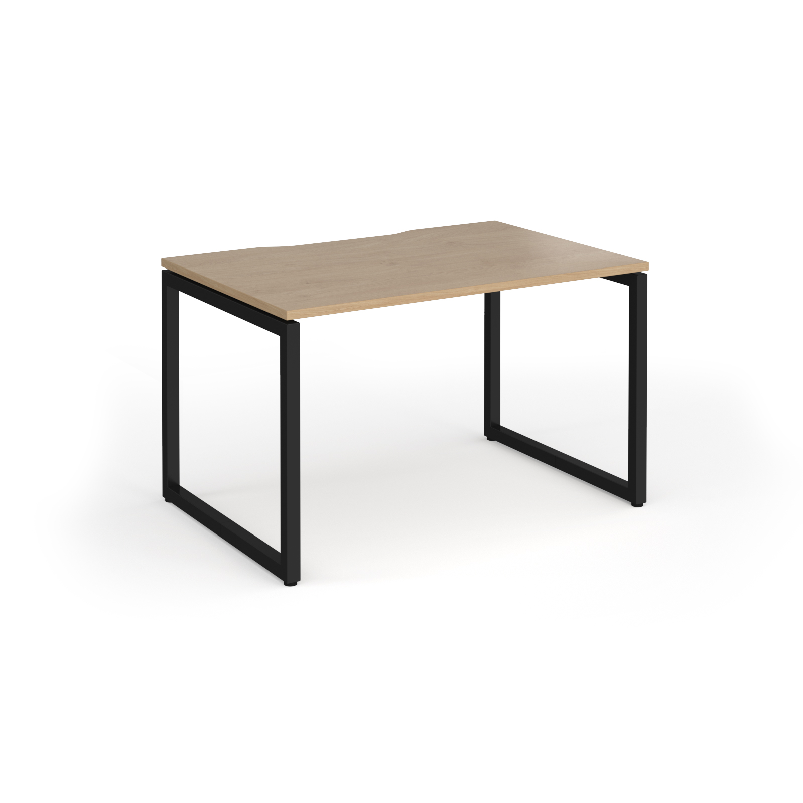 Picture of Connex Plus O Frame 1200 x 800 x 725mm Single Desk - Black Frame / Kendal Oak Top