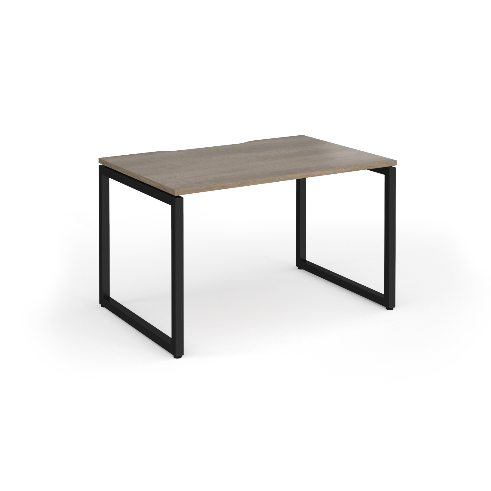 Picture of Connex Plus O Frame 1200 x 800 x 725mm Single Desk - Black Frame / Nebraska Oak Top