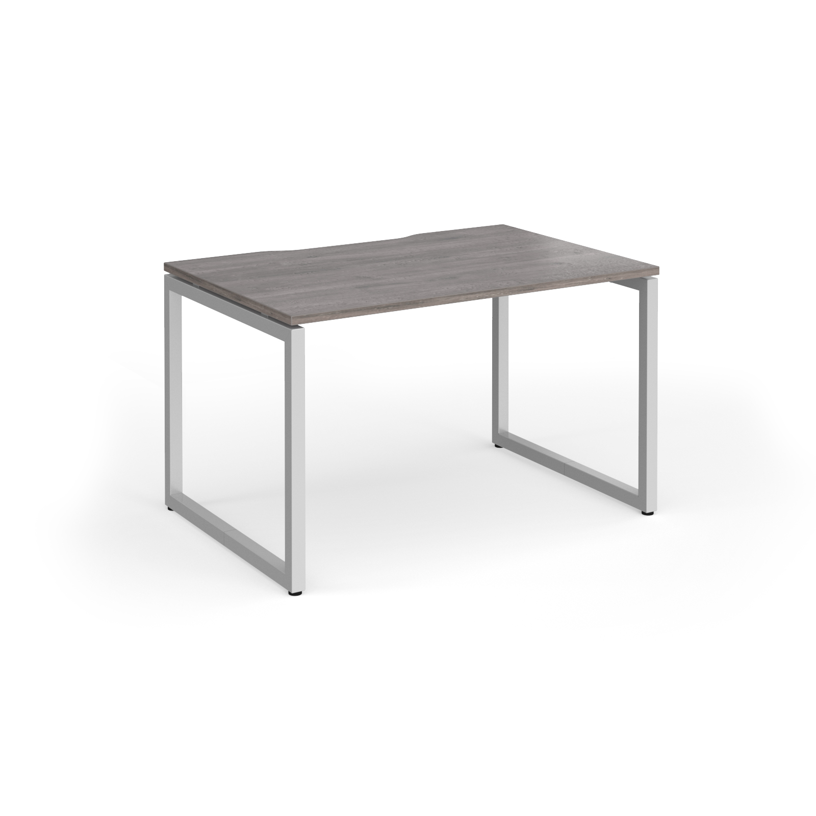 Picture of Connex Plus O Frame 1200 x 800 x 725mm Single Desk - Silver Frame / Grey Oak Top