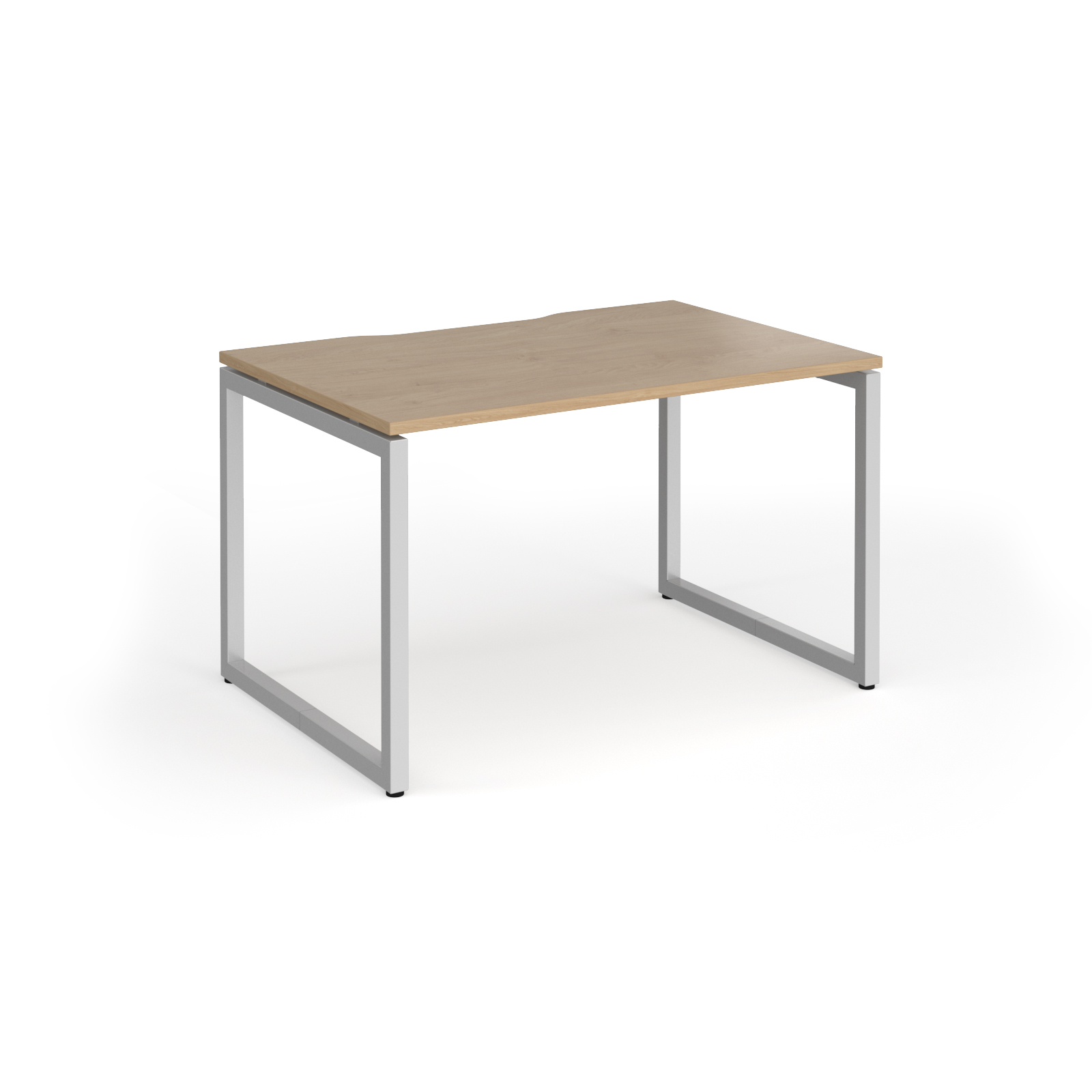 Picture of Connex Plus O Frame 1200 x 800 x 725mm Single Desk - Silver Frame / Kendal Oak Top