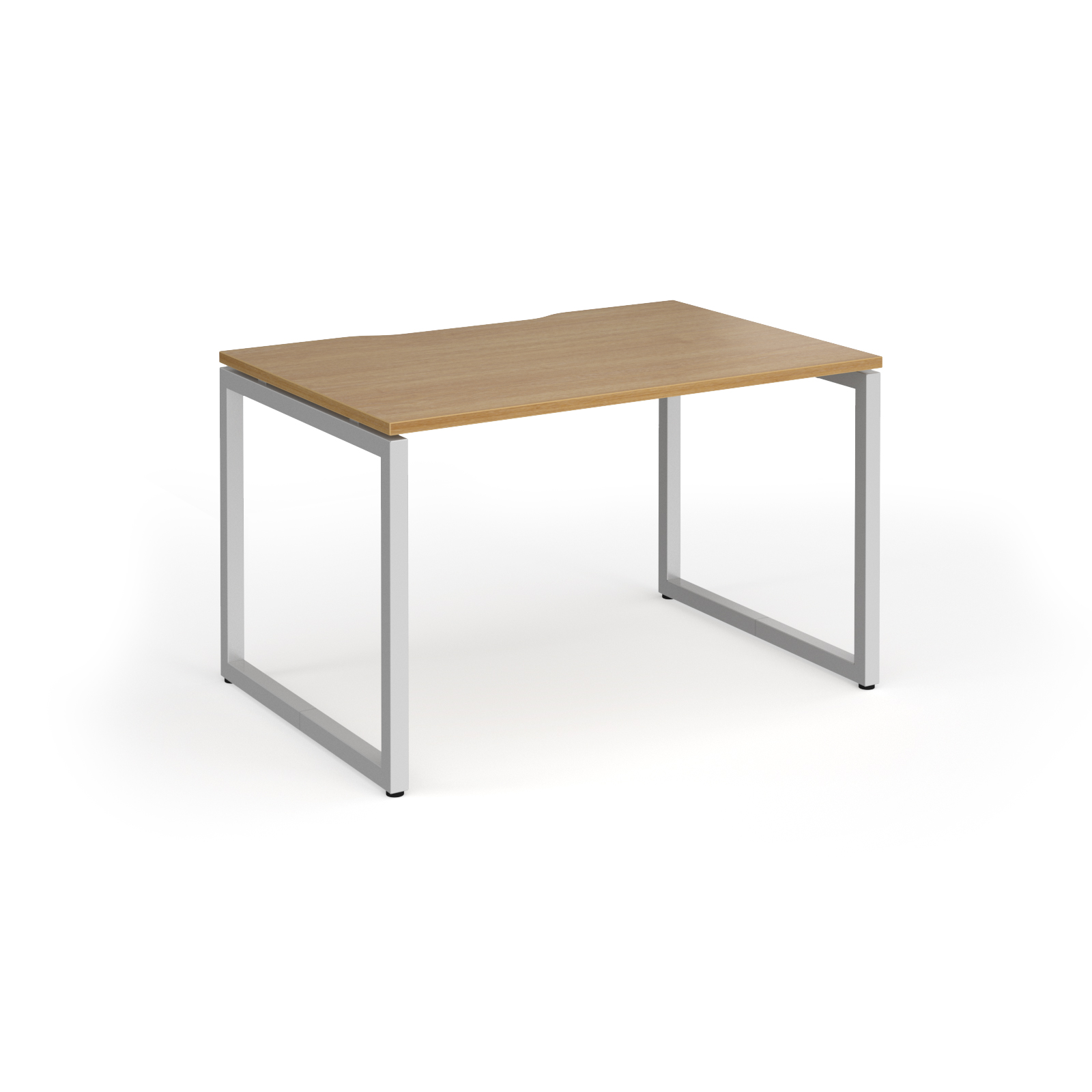 Picture of Connex Plus O Frame 1200 x 800 x 725mm Single Desk - Silver Frame / Oak Top