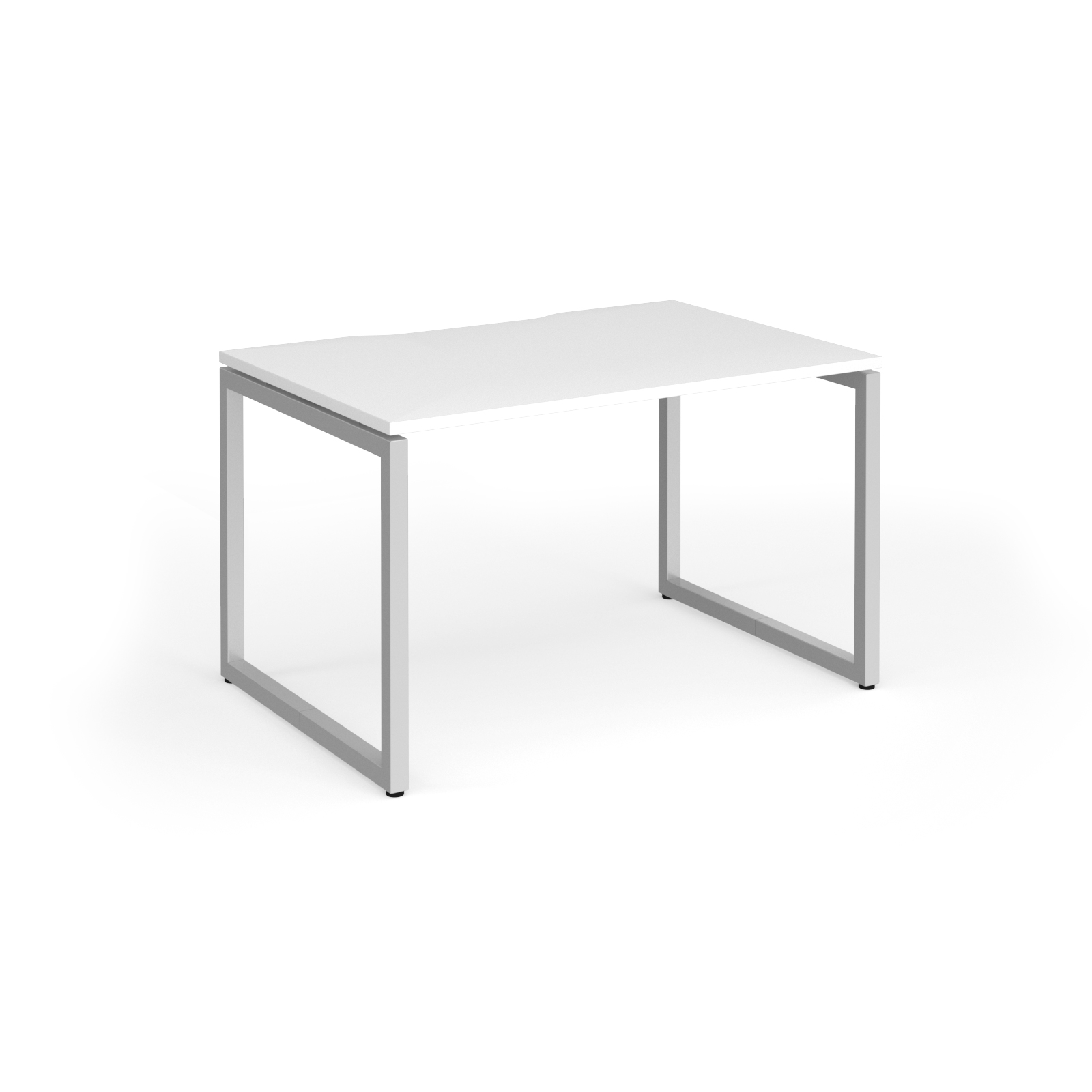 Picture of Connex Plus O Frame 1200 x 800 x 725mm Single Desk - Silver Frame / White Top