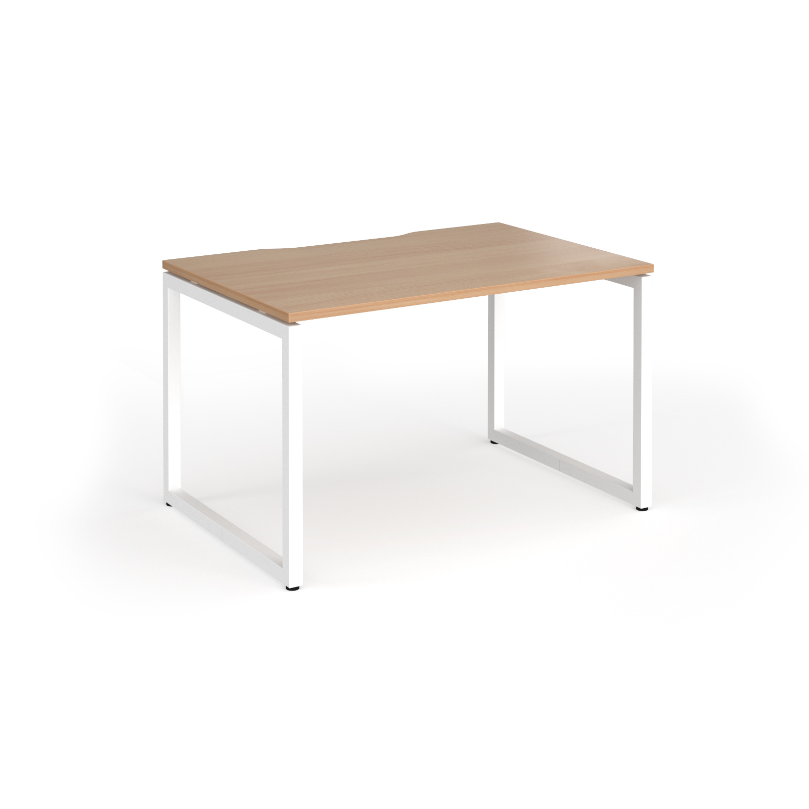 Picture of Connex Plus O Frame 1200 x 800 x 725mm Single Desk - White Frame / Beech Top