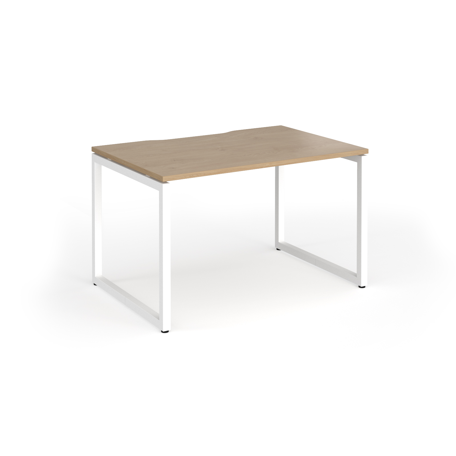 Picture of Connex Plus O Frame 1200 x 800 x 725mm Single Desk - White Frame / Kendal Oak Top