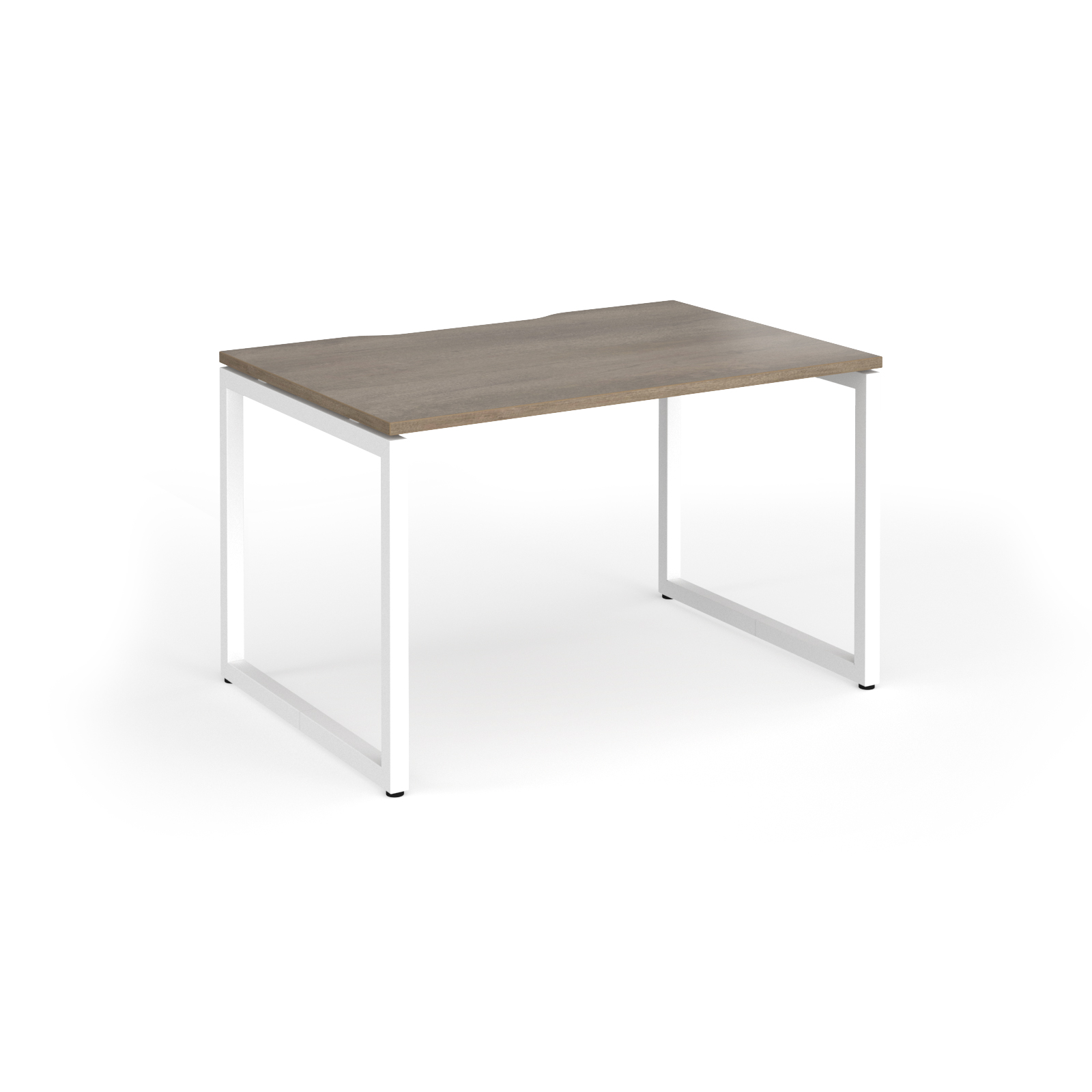Picture of Connex Plus O Frame 1200 x 800 x 725mm Single Desk - White Frame / Nebraska Oak Top