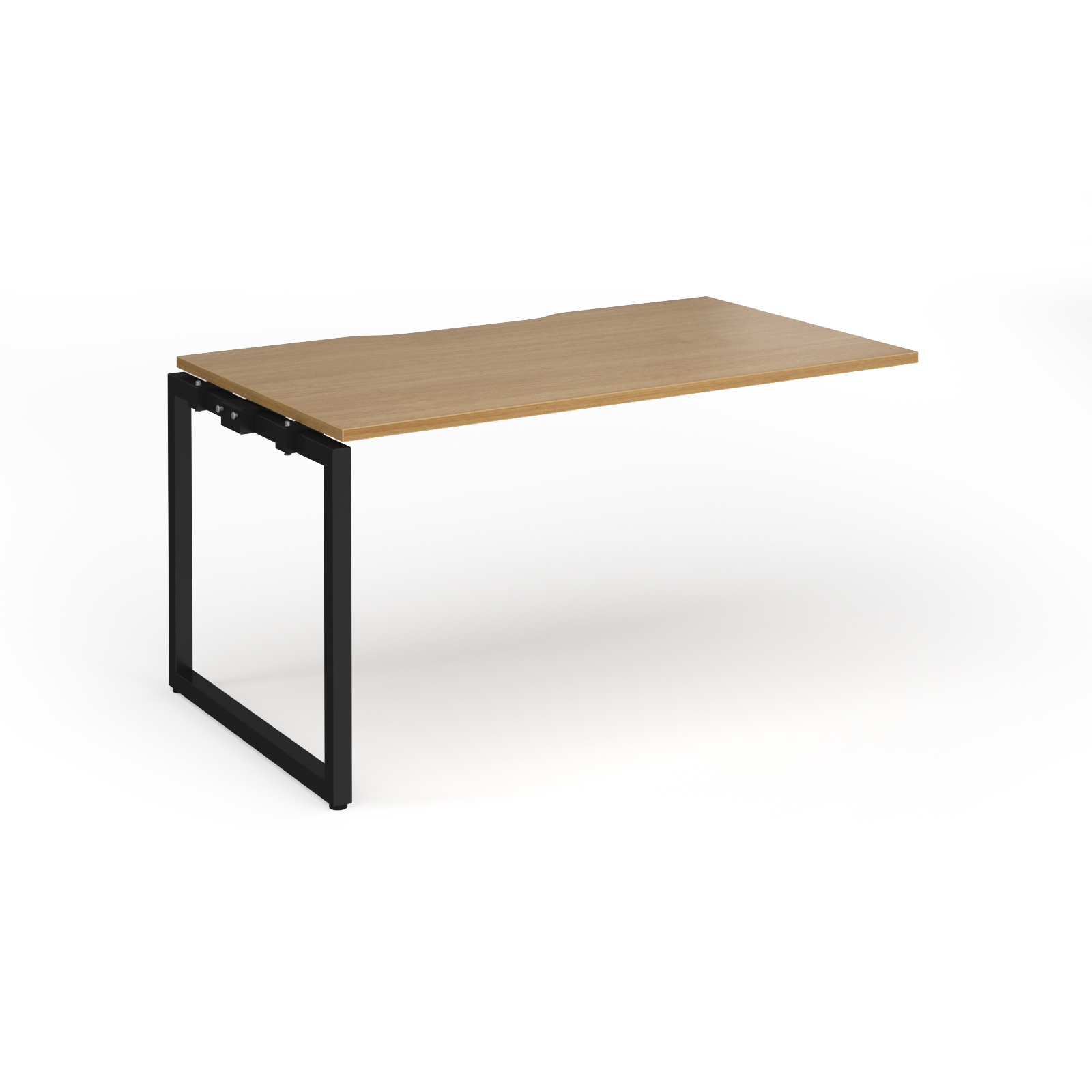 Picture of Connex Plus O Frame 1400 x 800 x 725mm Single Add On Bay - Black Frame / Oak Top