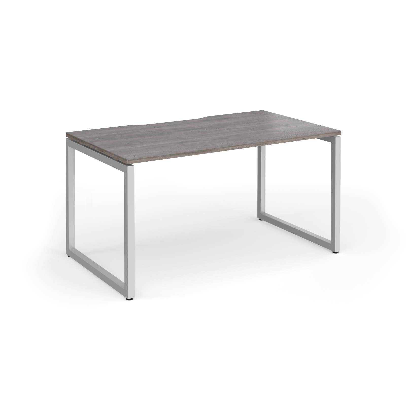 Picture of Connex Plus O Frame 1400 x 800 x 725mm Single Desk - Silver Frame / Grey Oak Top
