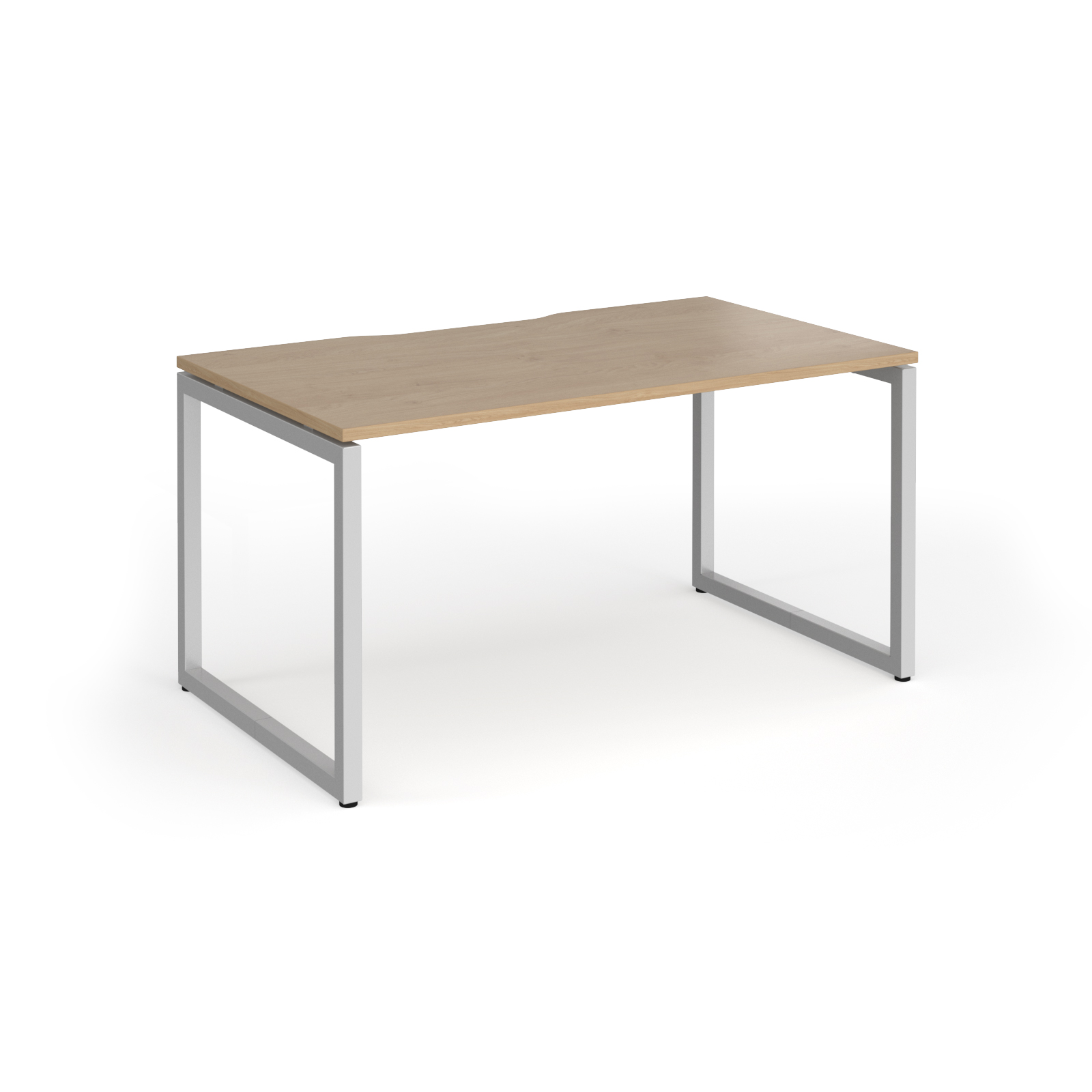 Picture of Connex Plus O Frame 1400 x 800 x 725mm Single Desk - Silver Frame / Kendal Oak Top