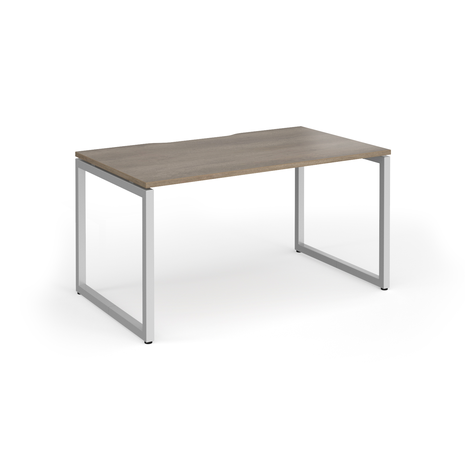 Picture of Connex Plus O Frame 1400 x 800 x 725mm Single Desk - Silver Frame / Nebraska Oak Top