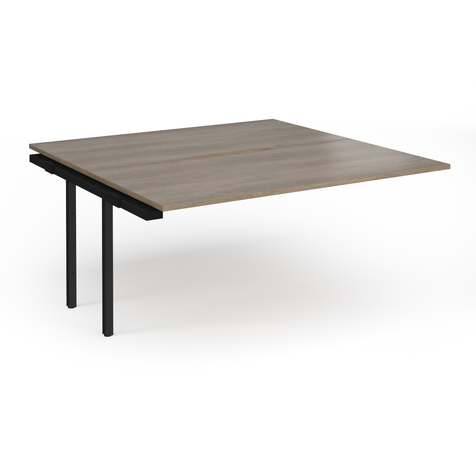 Picture of Connex Plus O Frame 1600 x 1600 x 725mm Back to Back Add On Bay - Black Frame / Nebraska Oak Top