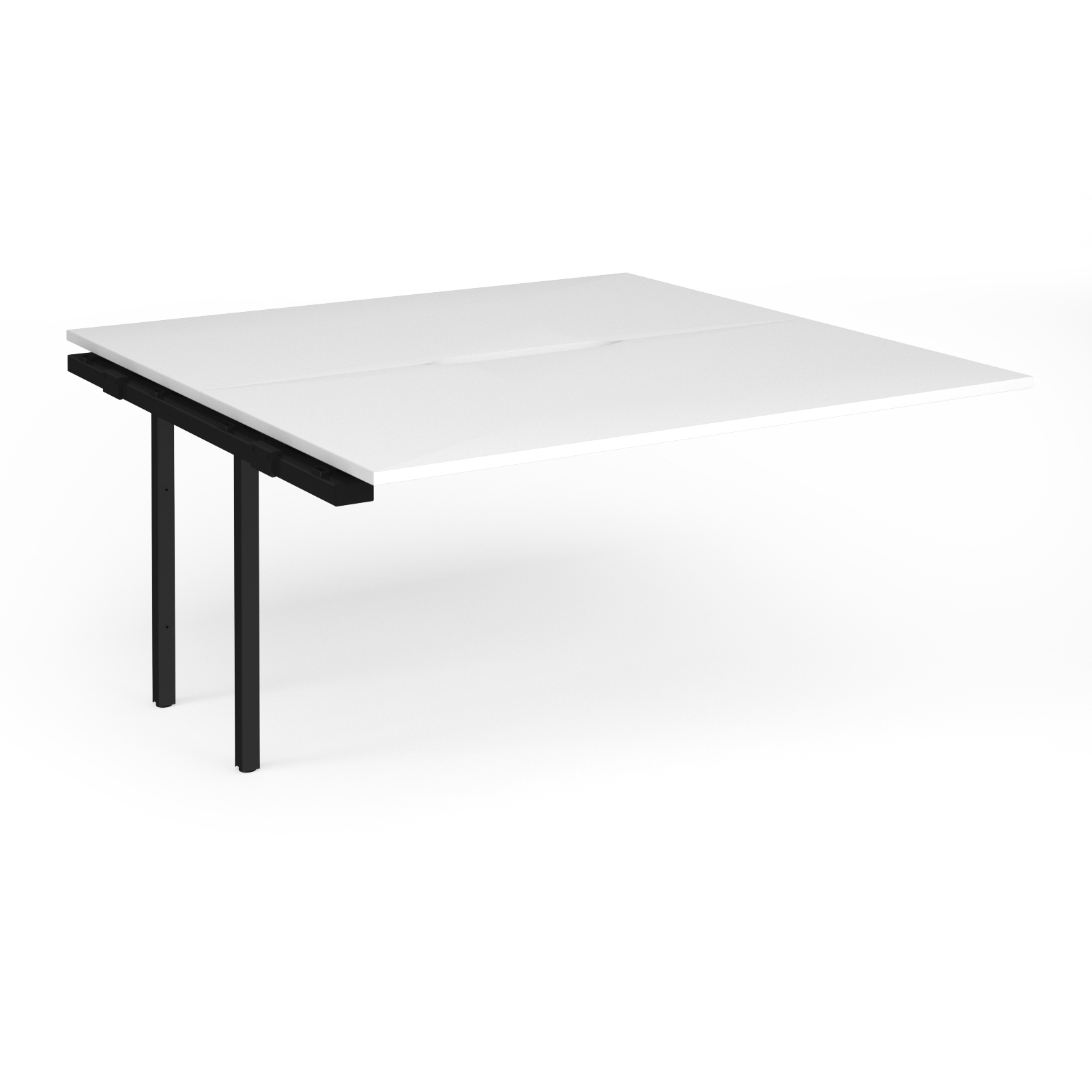 Picture of Connex Plus O Frame 1600 x 1600 x 725mm Back to Back Add On Bay - Black Frame / White Top