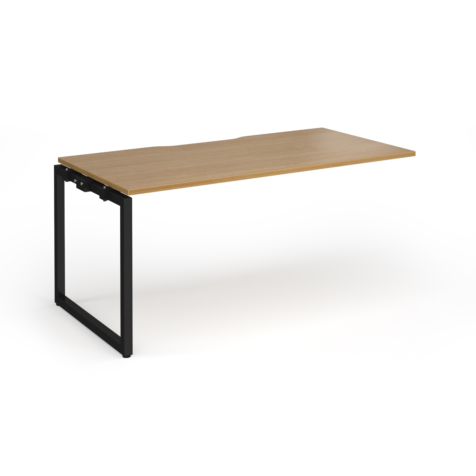 Picture of Connex Plus O Frame 1600 x 800 x 725mm Single Add On Bay - Black Frame / Oak Top