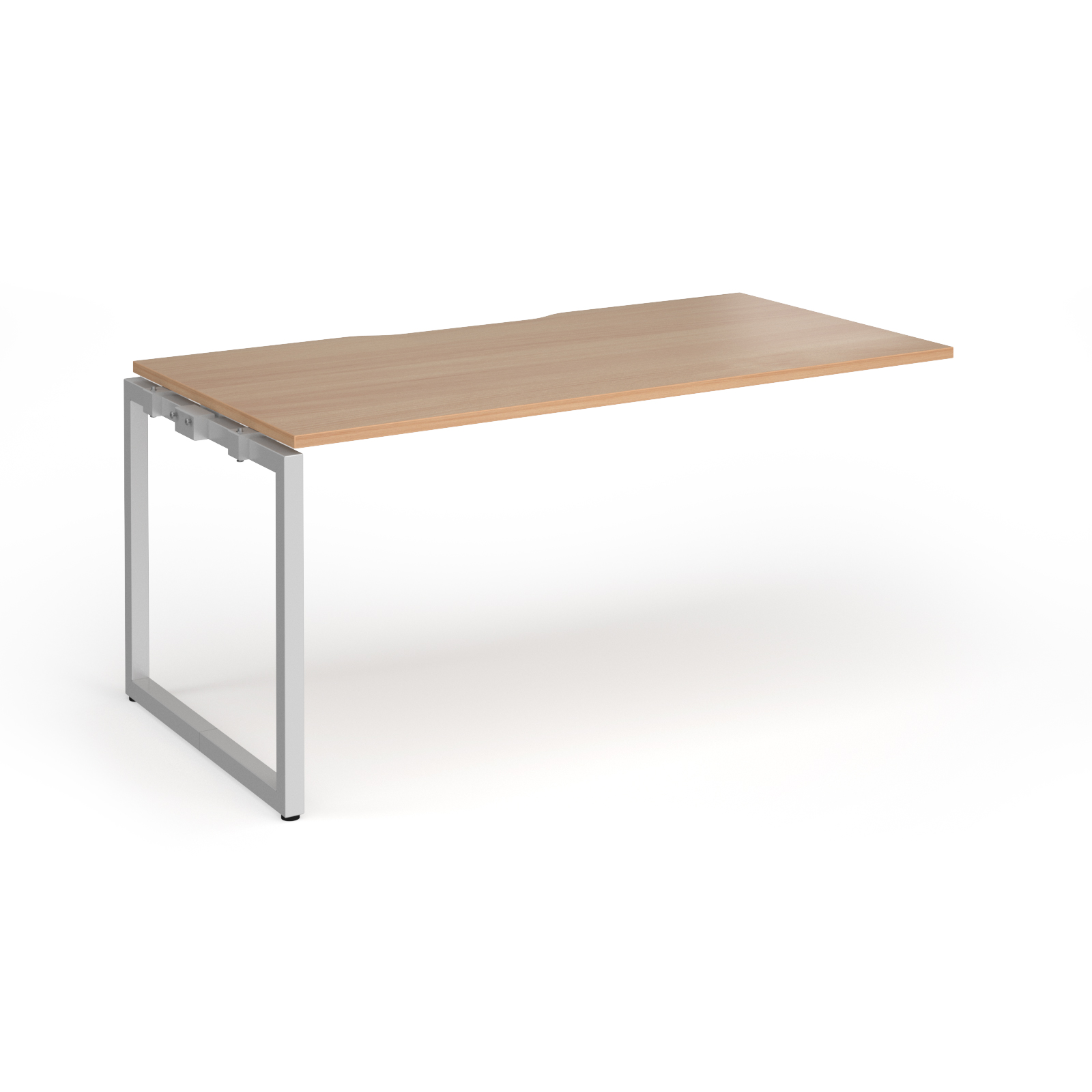 Picture of Connex Plus O Frame 1600 x 800 x 725mm Single Add On Bay - Silver Frame / Beech Top