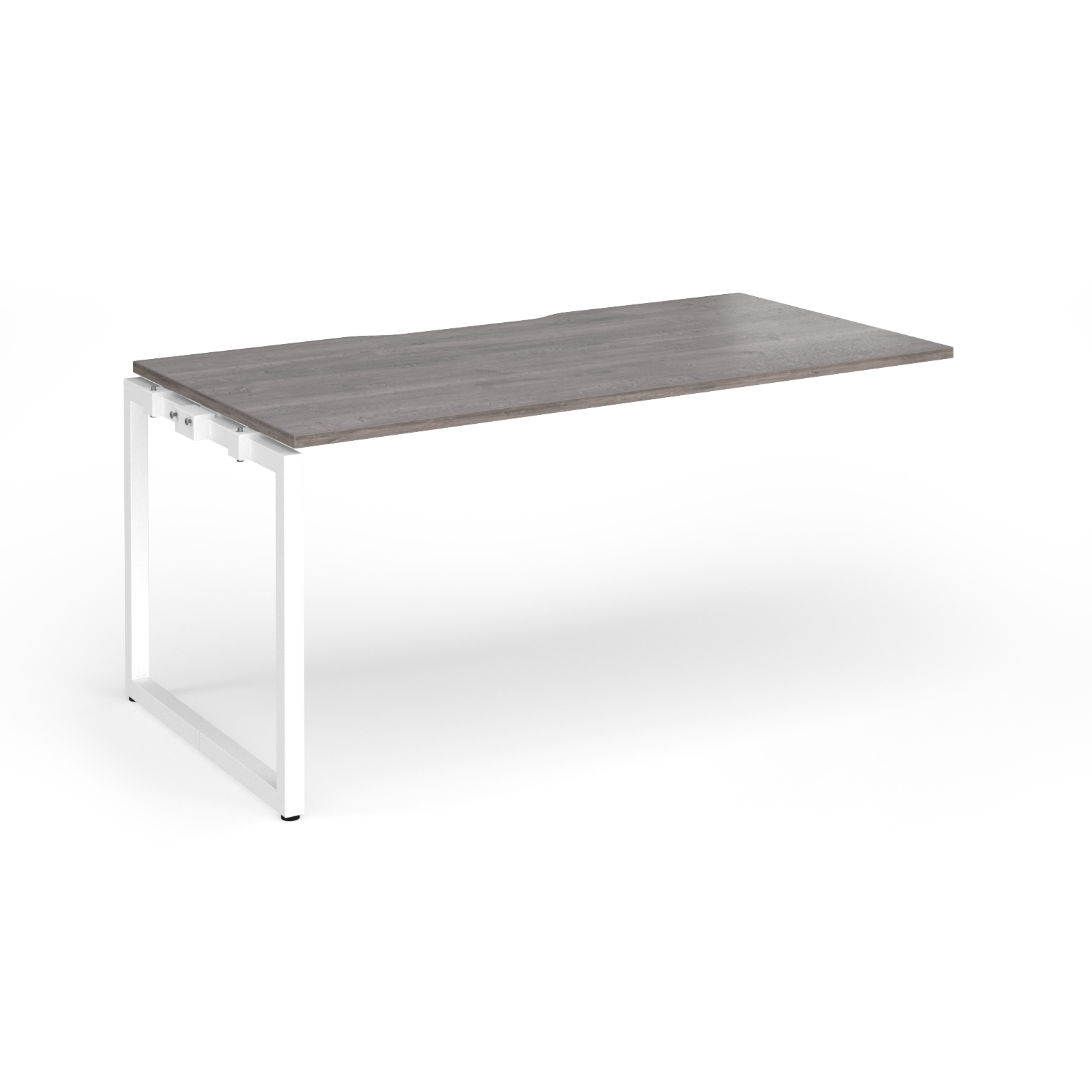 Picture of Connex Plus O Frame 1600 x 800 x 725mm Single Add On Bay - White Frame / Grey Oak Top