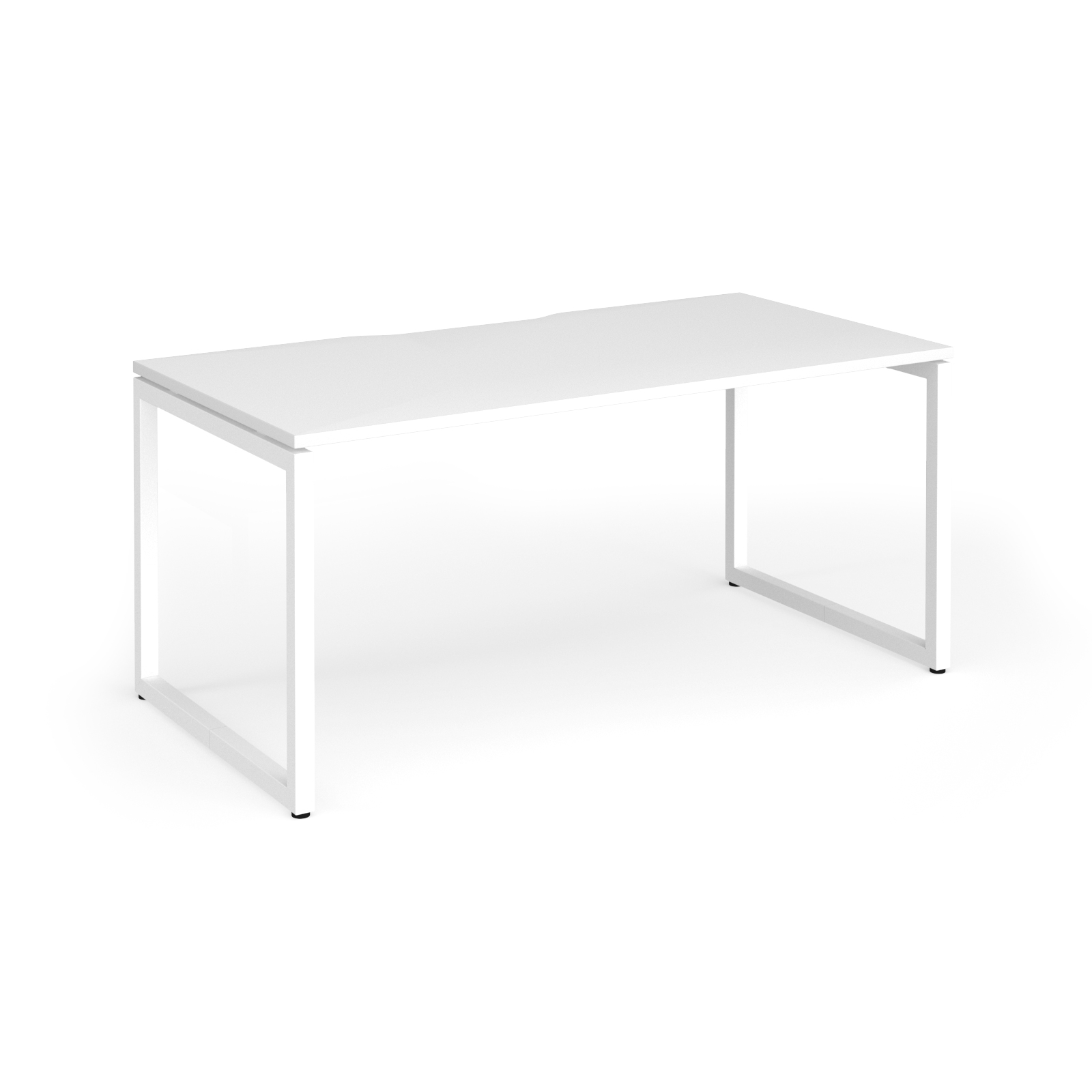 Picture of Connex Plus O Frame 1600 x 800 x 725mm Single Desk - White Frame / White Top