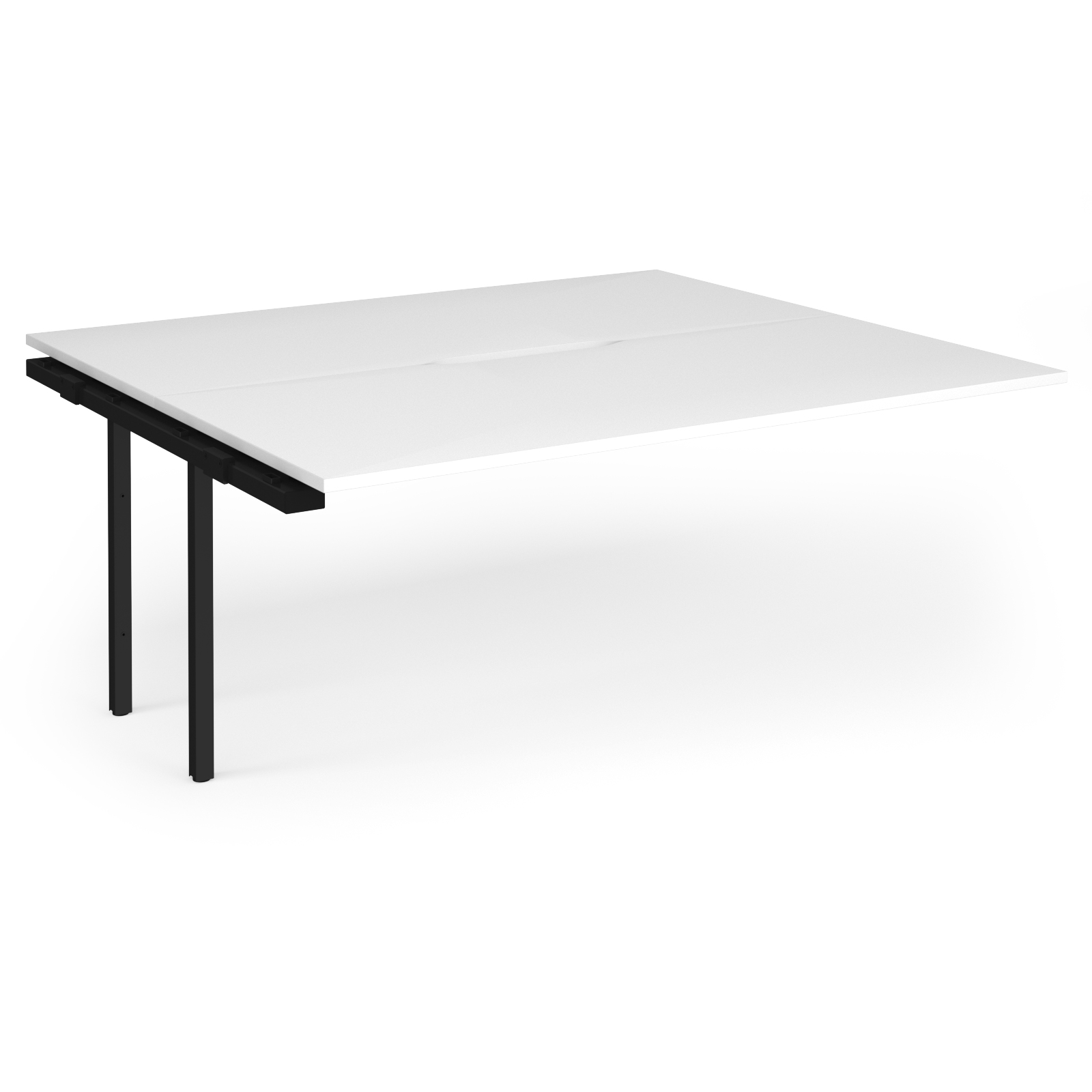 Picture of Connex Plus O Frame 1800 x 1600 x 725mm Back to Back Add On Bay - Black Frame / White Top