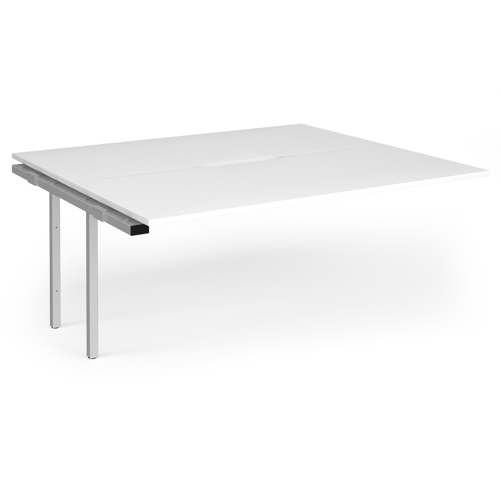 Picture of Connex Plus O Frame 1800 x 1600 x 725mm Back to Back Add On Bay - Silver Frame / White Top