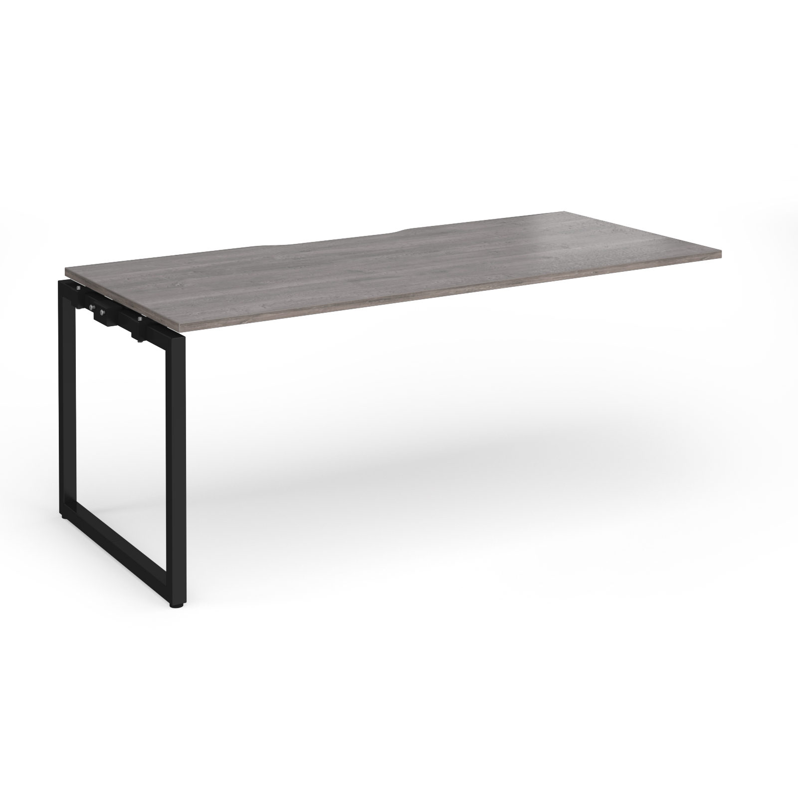 Picture of Connex Plus O Frame 1800 x 800 x 725mm Single Add On Bay - Black Frame / Grey Oak Top