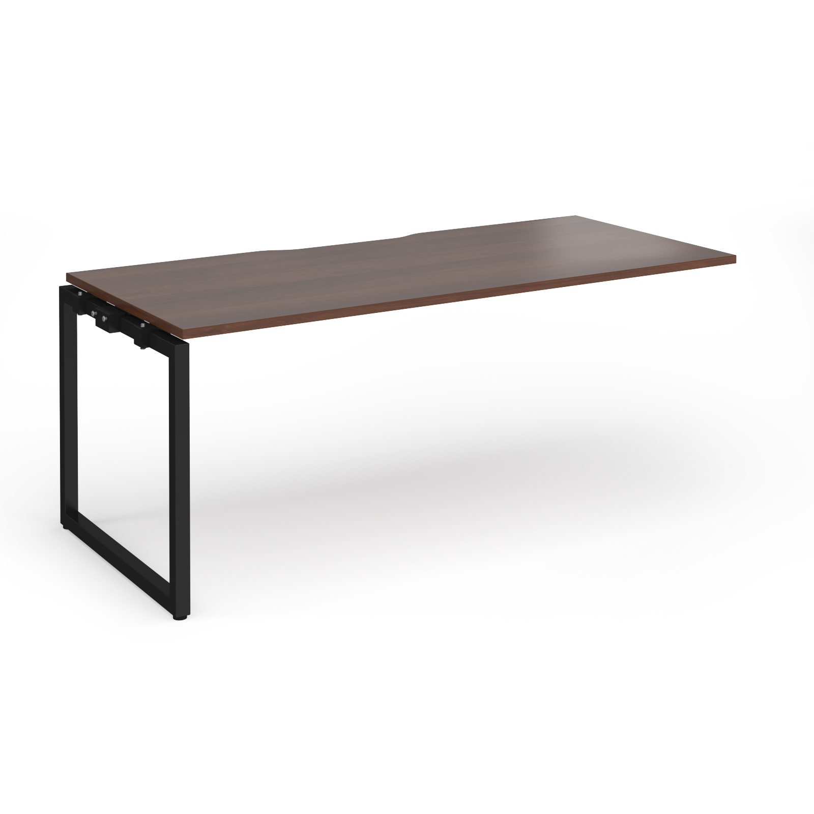 Picture of Connex Plus O Frame 1800 x 800 x 725mm Single Add On Bay - Black Frame / Walnut Top