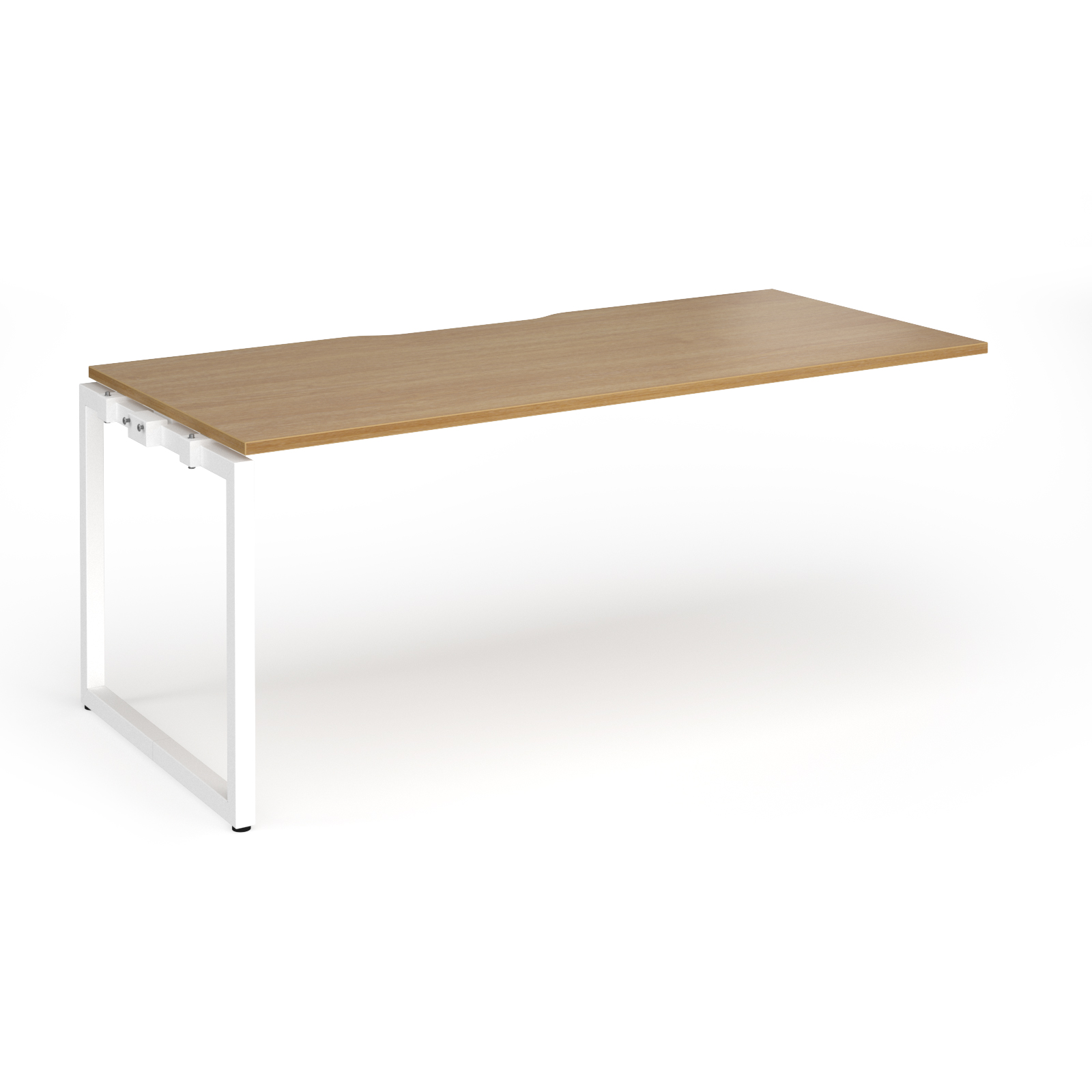 Picture of Connex Plus O Frame 1800 x 800 x 725mm Single Add On Bay - White Frame / Oak Top