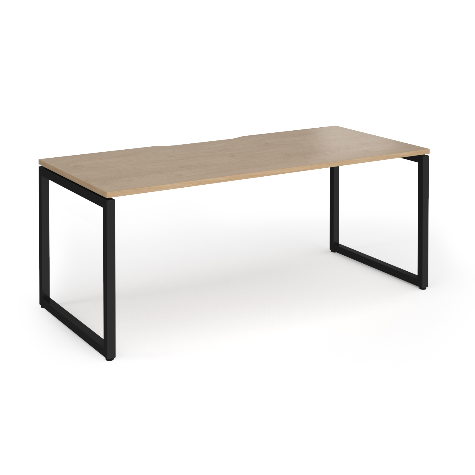 Picture of Connex Plus O Frame 1800 x 800 x 725mm Single Desk - Black Frame / Kendal Oak Top