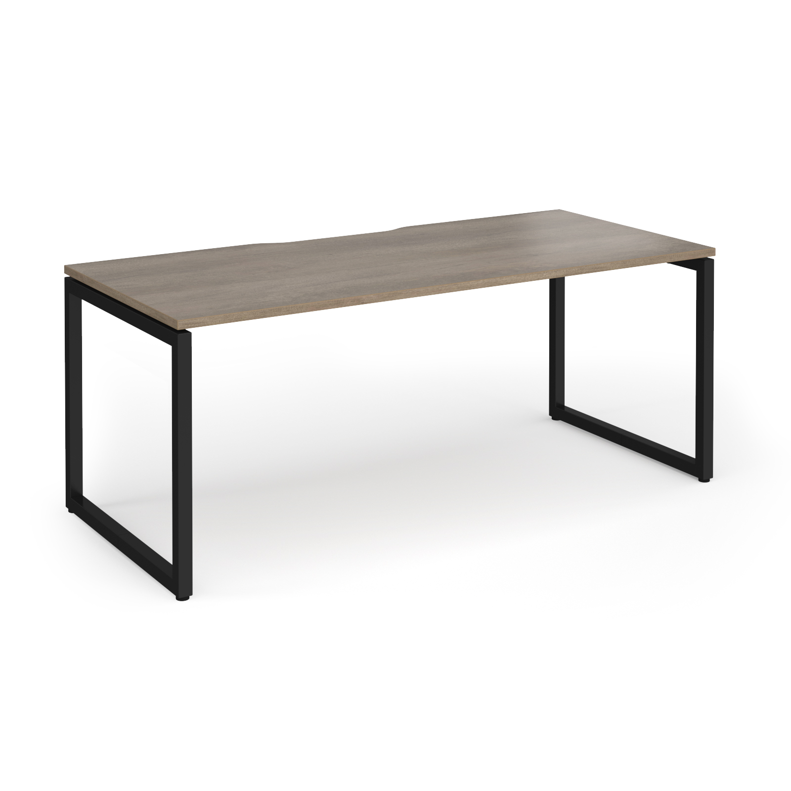 Picture of Connex Plus O Frame 1800 x 800 x 725mm Single Desk - Black Frame / Nebraska Oak Top