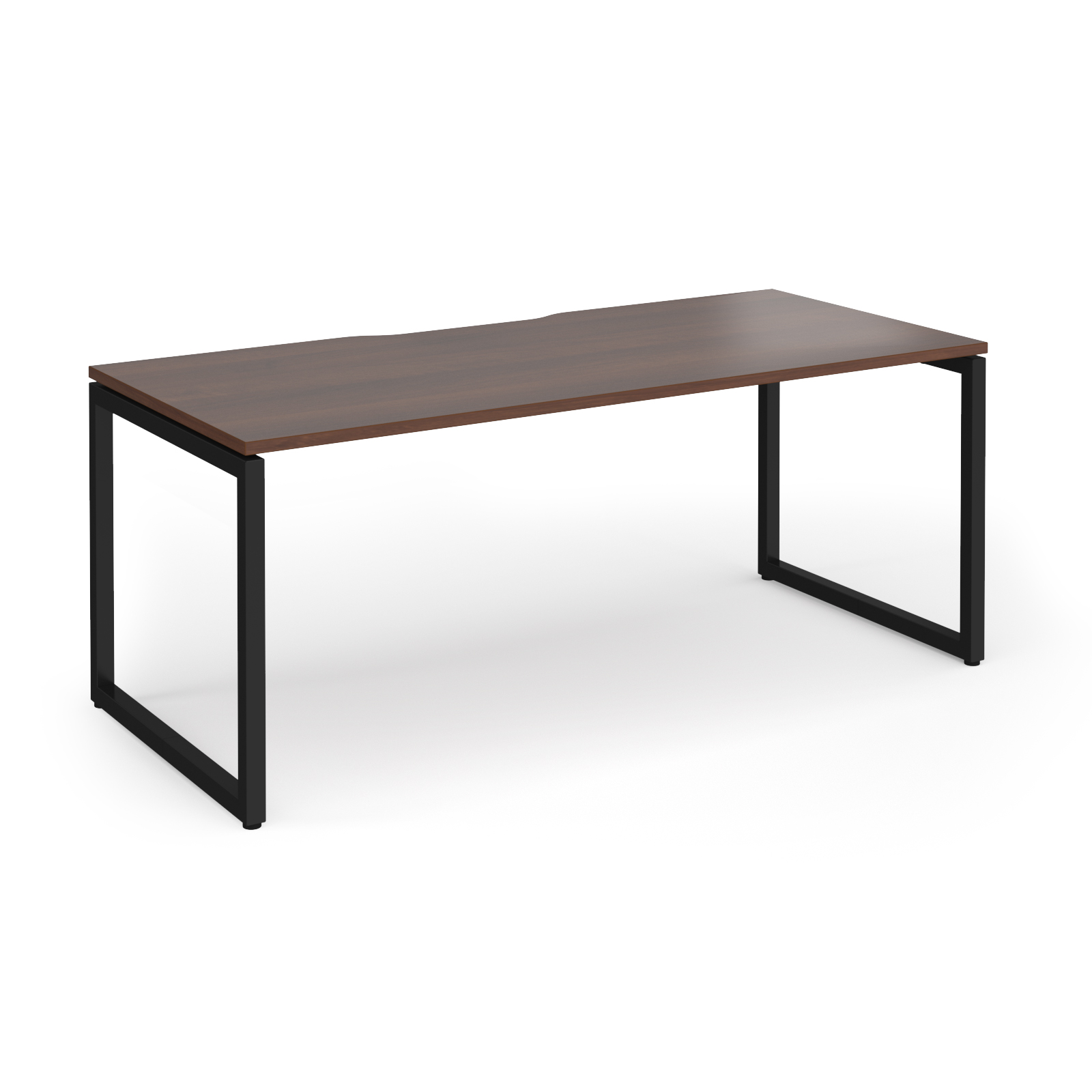 Picture of Connex Plus O Frame 1800 x 800 x 725mm Single Desk - Black Frame / Walnut Top