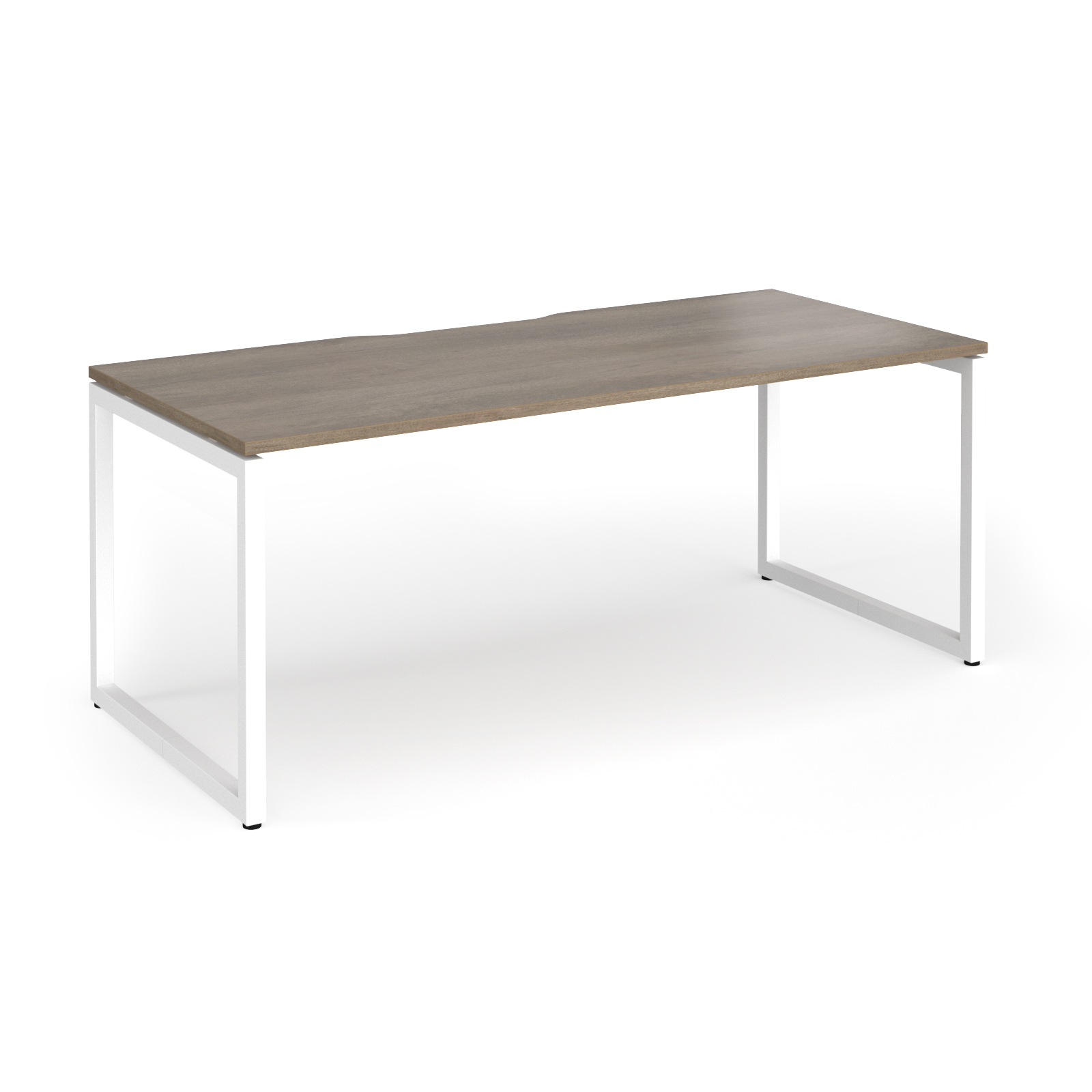 Picture of Connex Plus O Frame 1800 x 800 x 725mm Single Desk - White Frame / Nebraska Oak Top