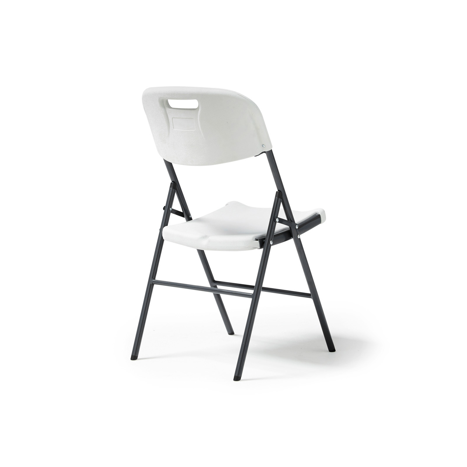 Picture of Hebe  steel folding chair with blow moulded seat and back - 4 Units per box - White