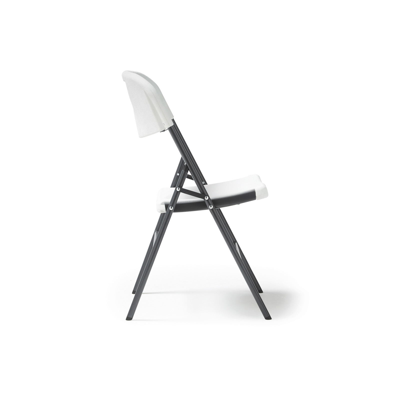 Picture of Hebe  steel folding chair with blow moulded seat and back - 4 Units per box - White