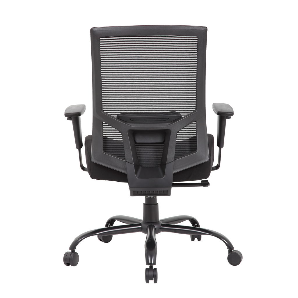 Picture of Isla bariatric operator chair with black fabric seat and mesh back