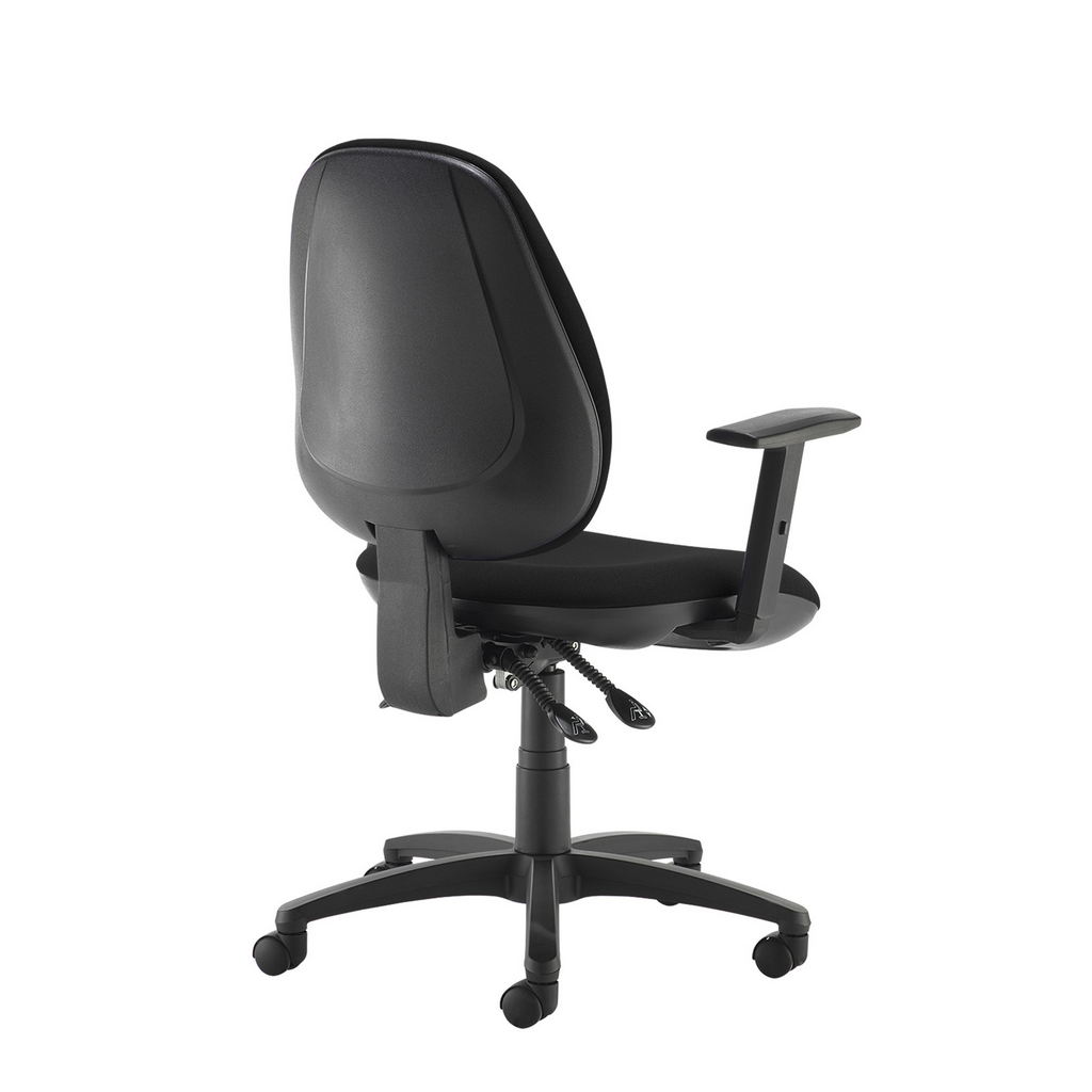 Picture of Jota XL fabric back operator chair with adjustable arms - black