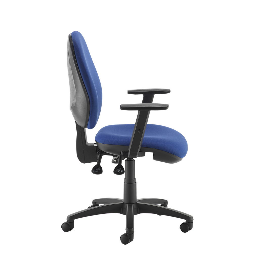 Picture of Jota high back operator chair with adjustable arms - blue