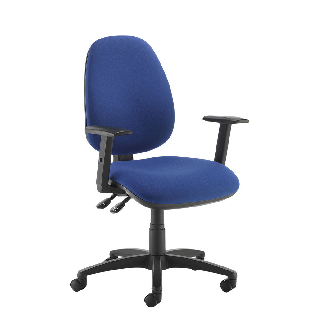 Picture of Jota high back operator chair with adjustable arms - blue