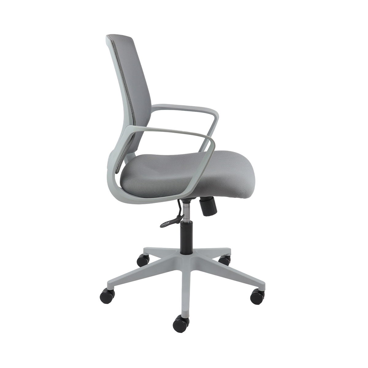 Picture of Jonas grey mesh back operator chair with grey fabric seat and grey base